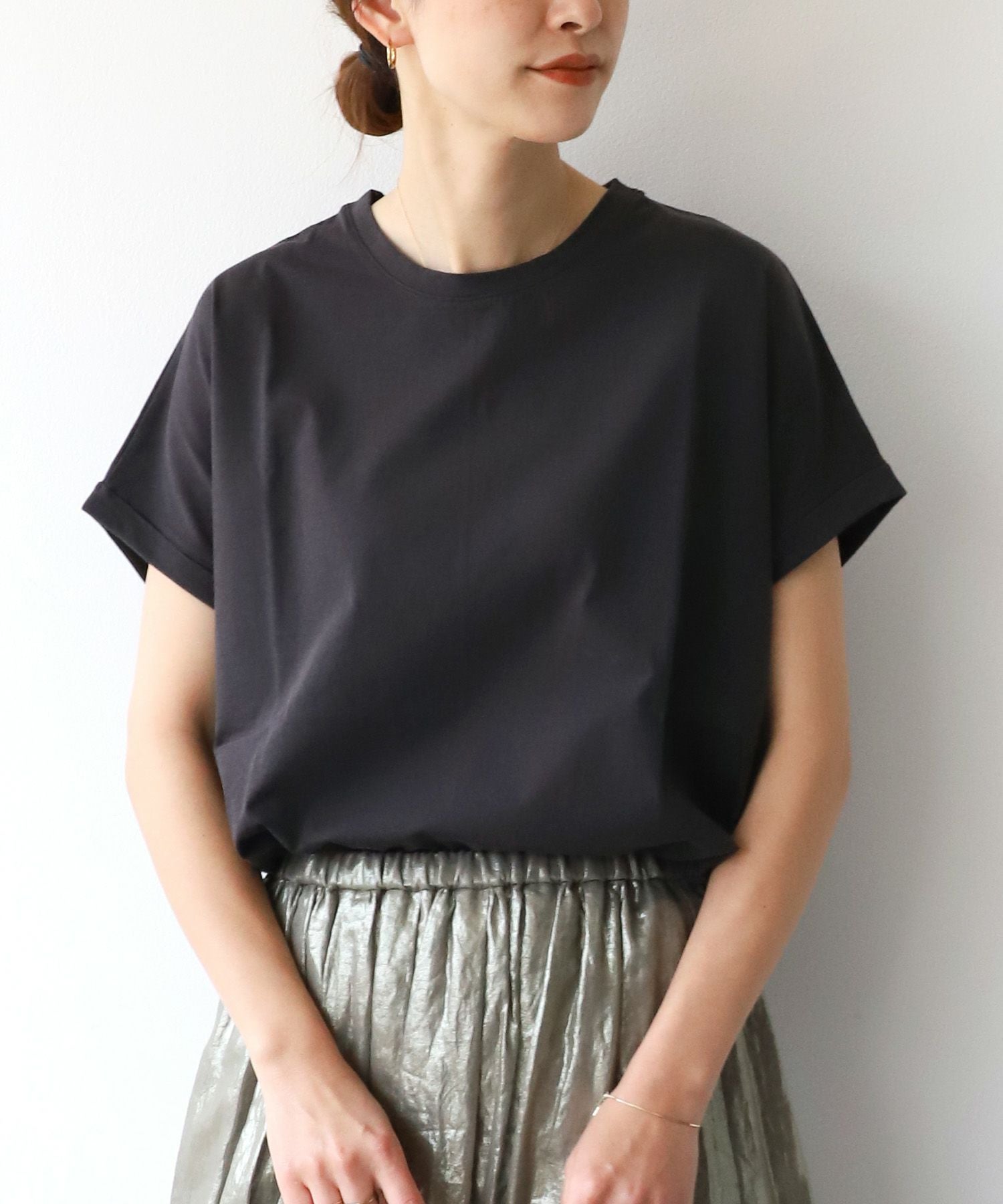 ヘムラウンド T-shirt-Basic color/M00E014CU | MICA&DEAL ONLINE STORE