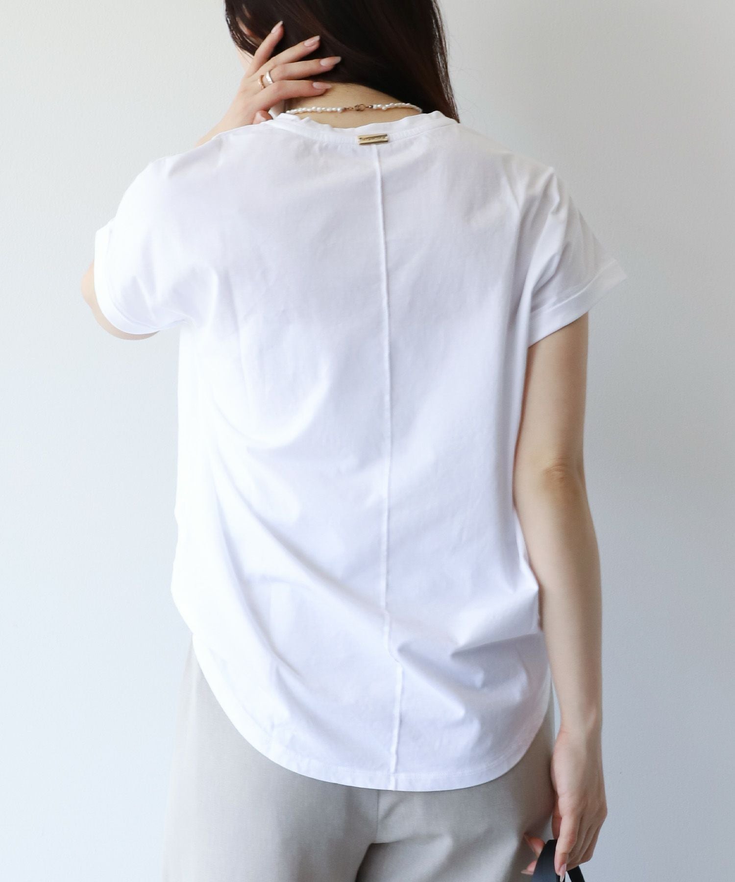 ヘムラウンド T-shirt-Basic color/M00E014CU | MICA&DEAL ONLINE STORE