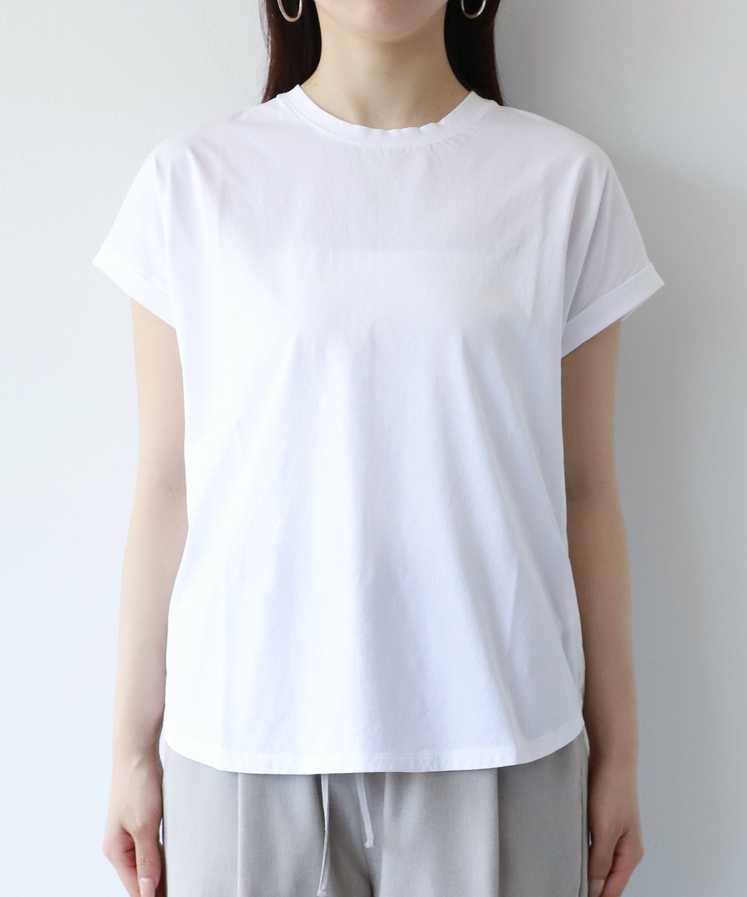 ヘムラウンド T-shirt-Basic color/M00E014CU | MICA&DEAL ONLINE STORE