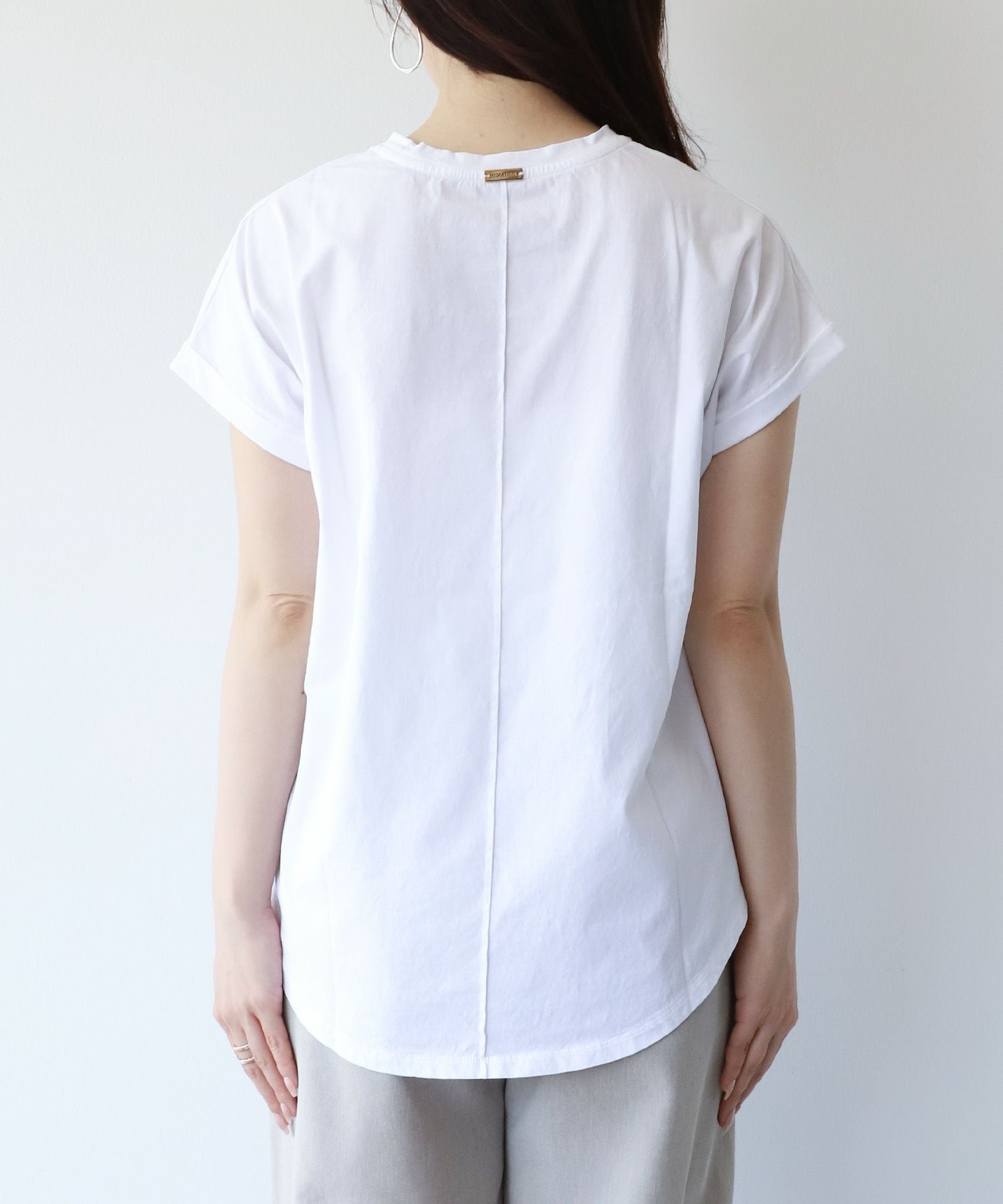 ヘムラウンド T-shirt-Basic color/M00E014CU | MICA&DEAL ONLINE STORE