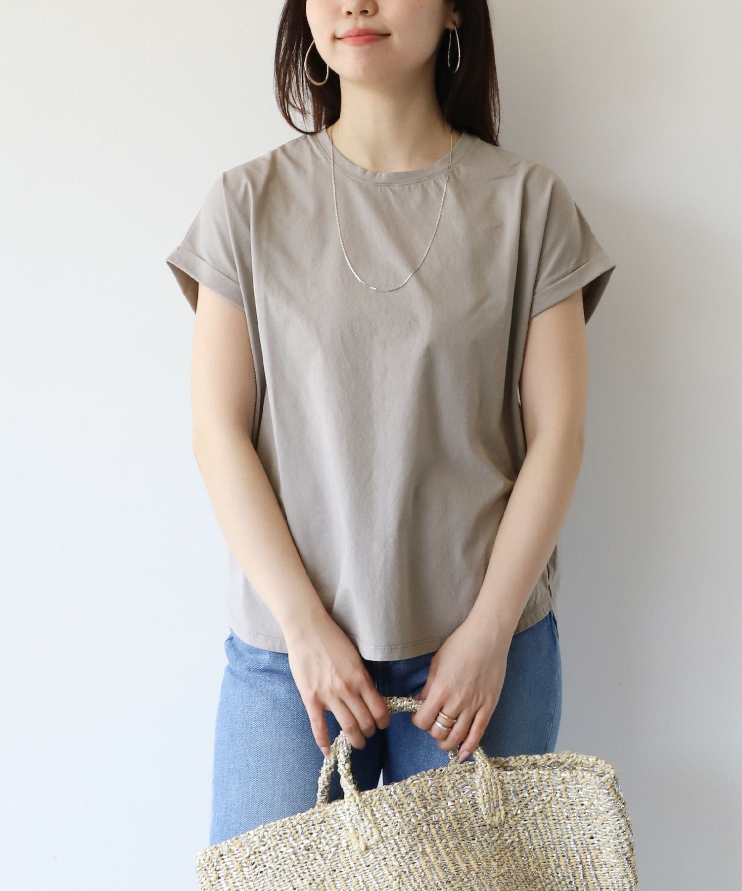 ヘムラウンド T-shirt-Basic color/M00E014CU | MICA&DEAL ONLINE STORE