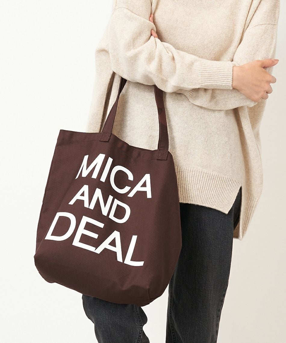 MICA&DEALロゴコットンバッグ/M00E023GD | MICA&DEAL ONLINE STORE