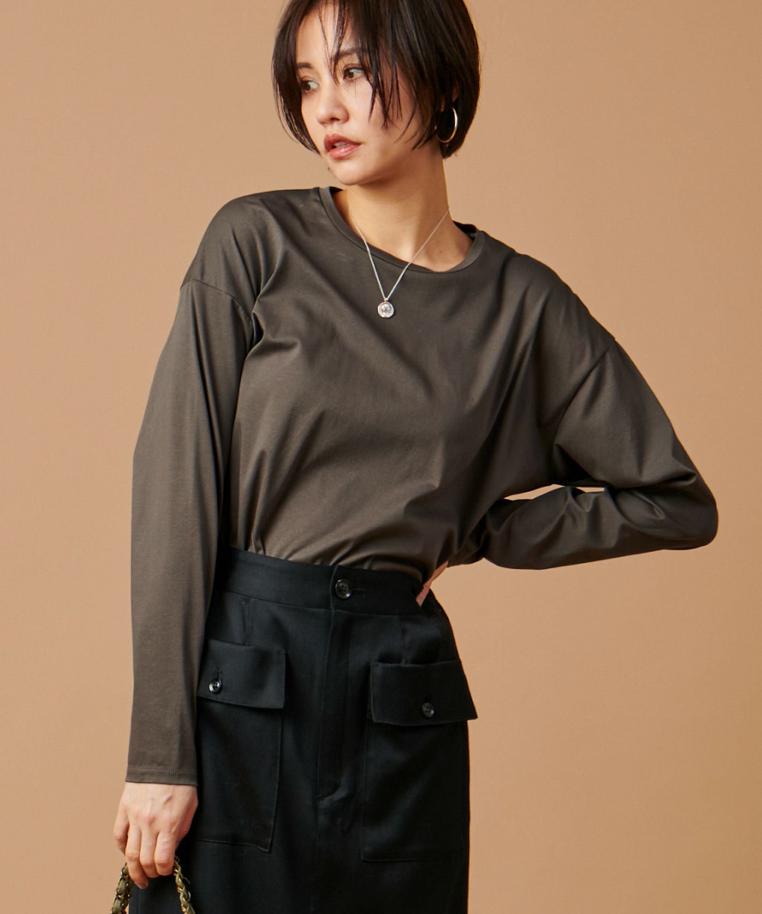 マルモア 【marmors】tweed fringe shirt BLACK marmors（マルモア） ジャケット fringe shirt 225301131 レディース