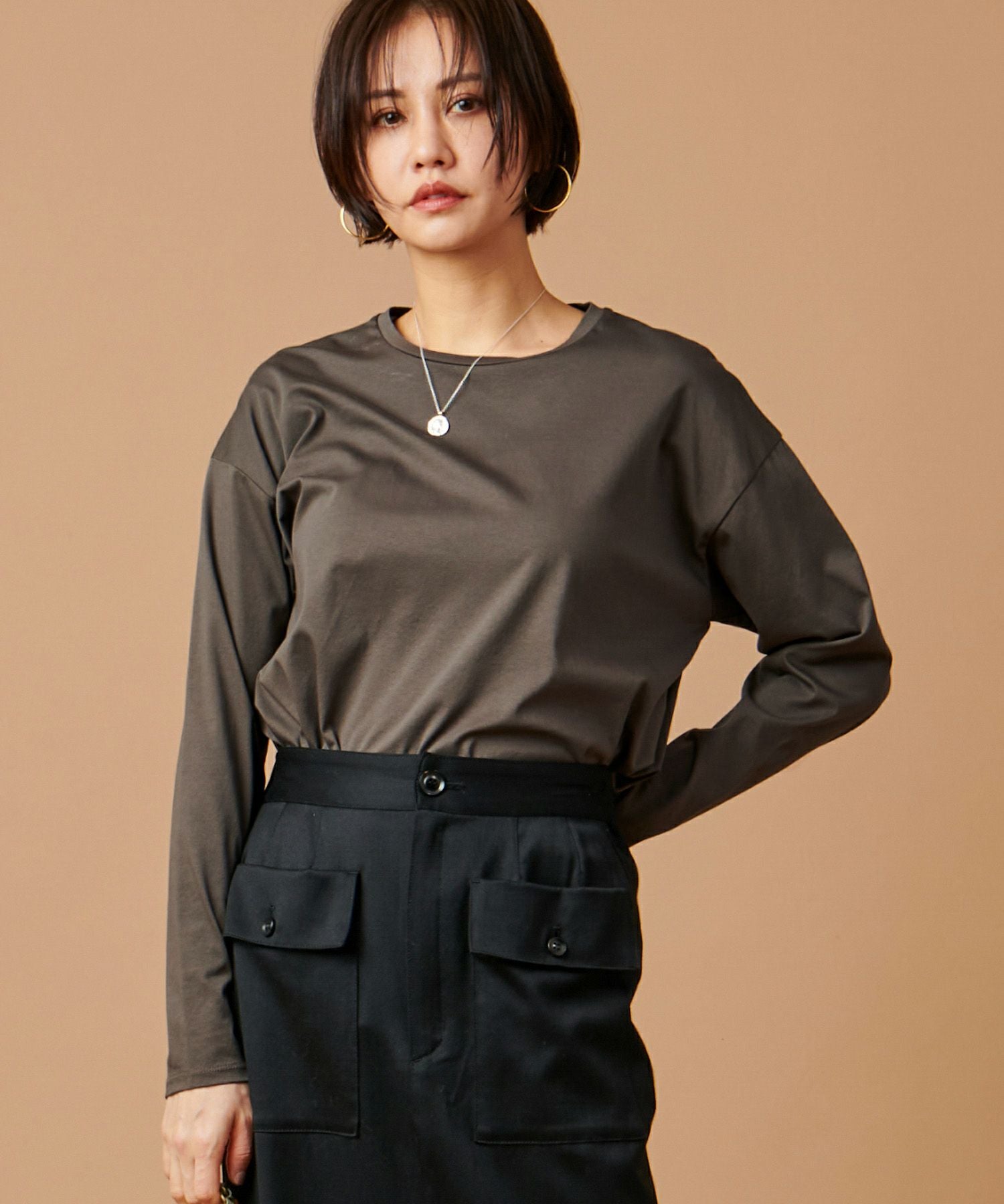 marmors】long t-shirt/0223309040 | MICA&DEAL ONLINE STORE