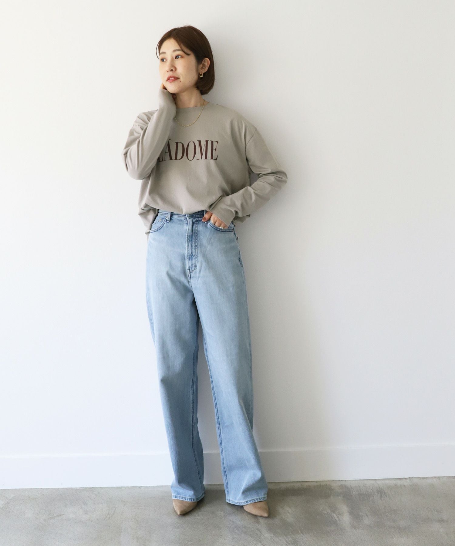 YANUK】ルーズストレートデニム-Joan Loose Straight/0324303008