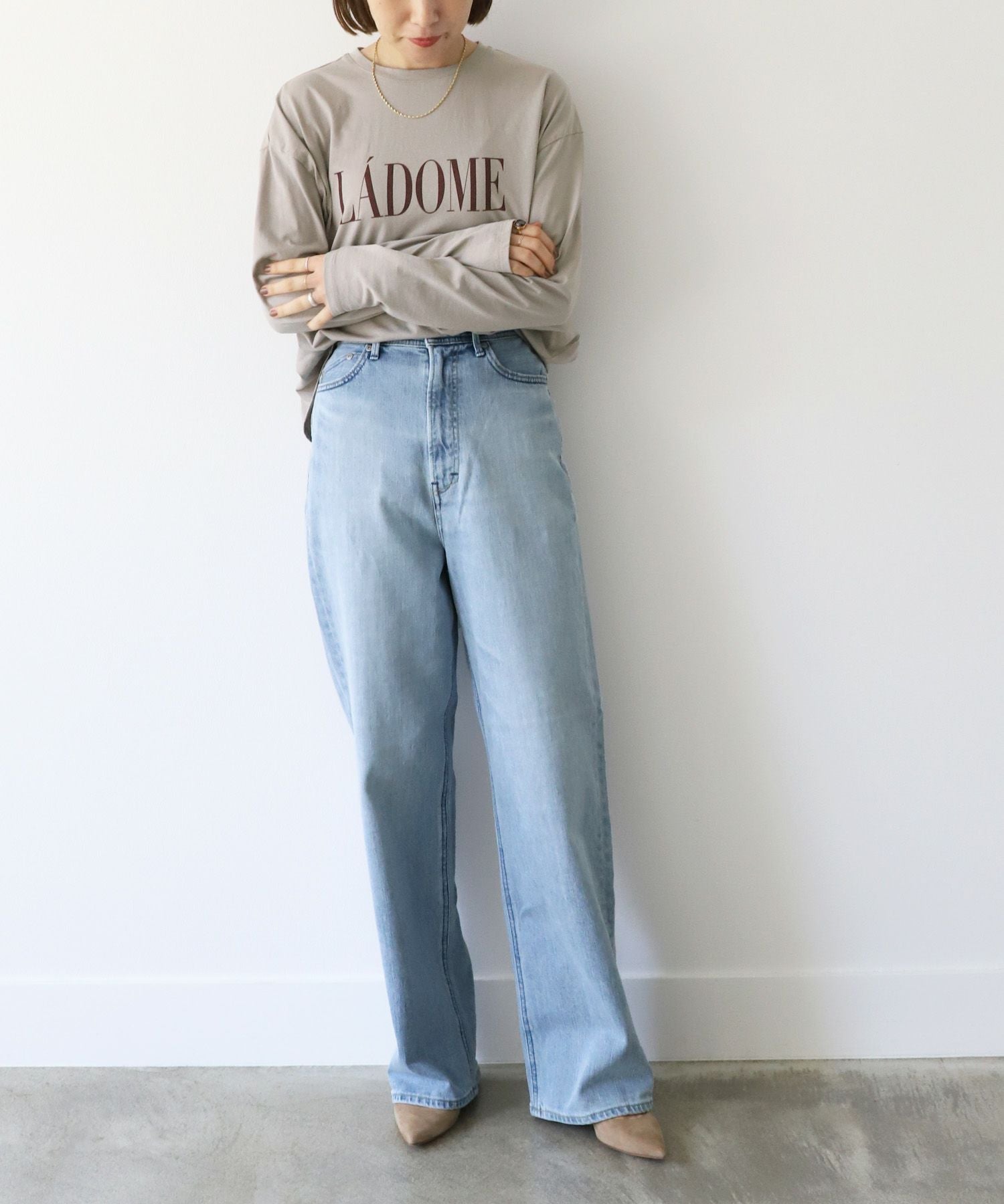 YANUK】ルーズストレートデニム-Joan Loose Straight/0324303008