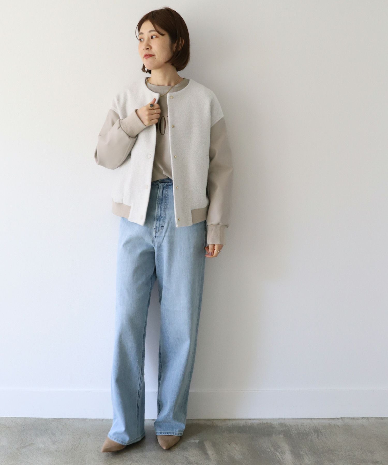 YANUK】ルーズストレートデニム-Joan Loose Straight/0324303008