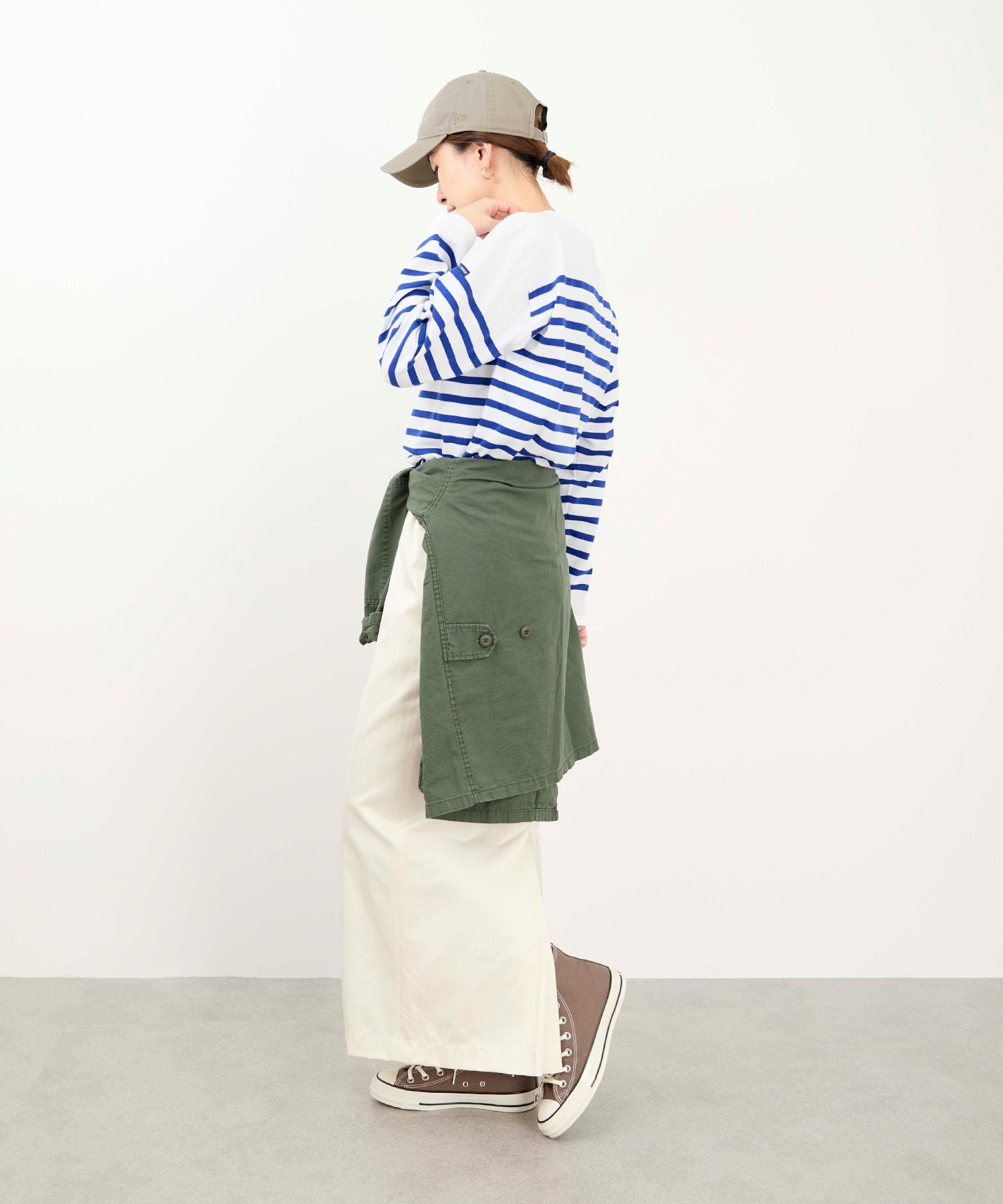 SAINT JAMES】ボーダー長袖カットソー-NAVAL/0325109031 | MICA&DEAL