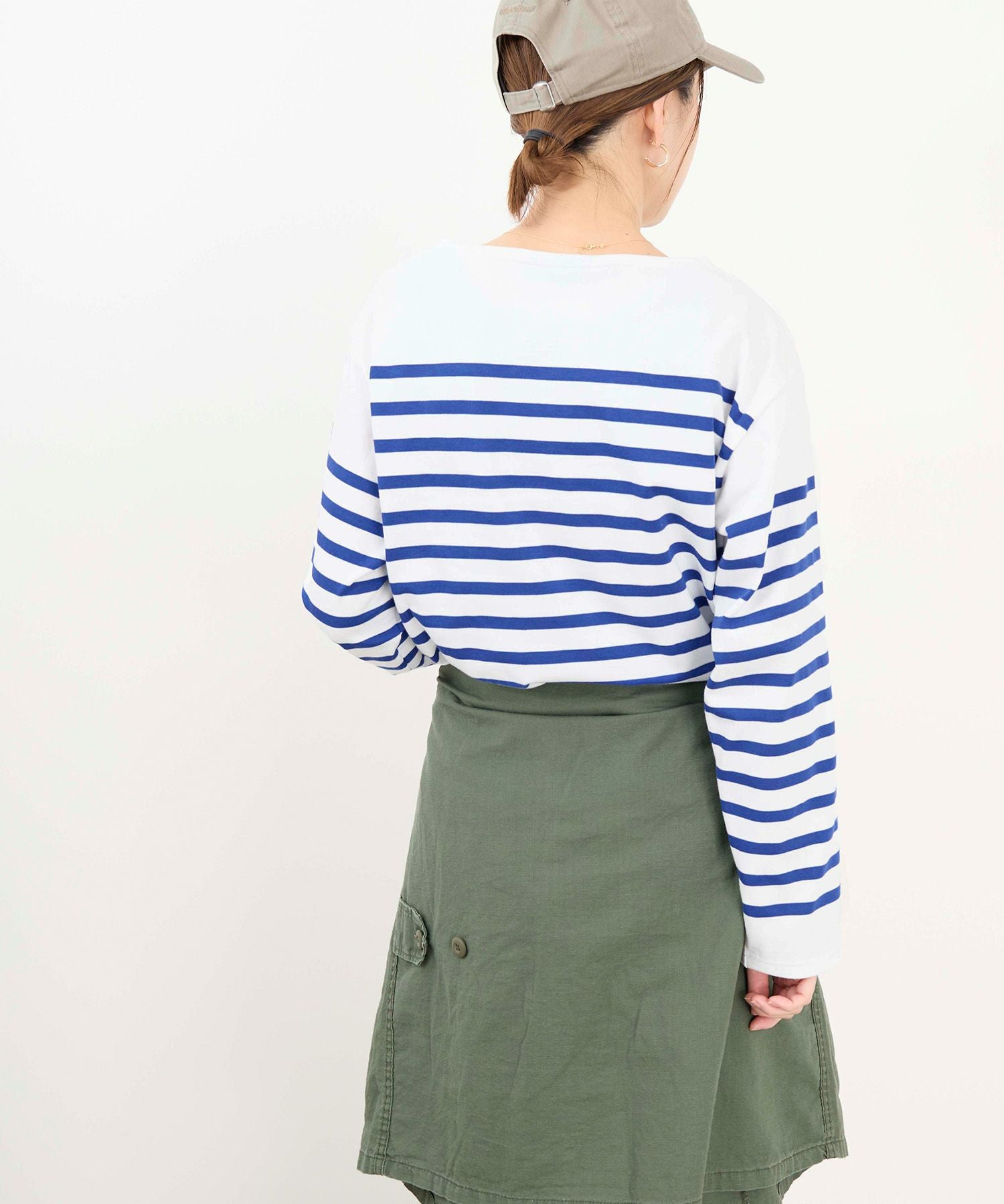 SAINT JAMES】ボーダー長袖カットソー-NAVAL/0325109031 | MICA&DEAL
