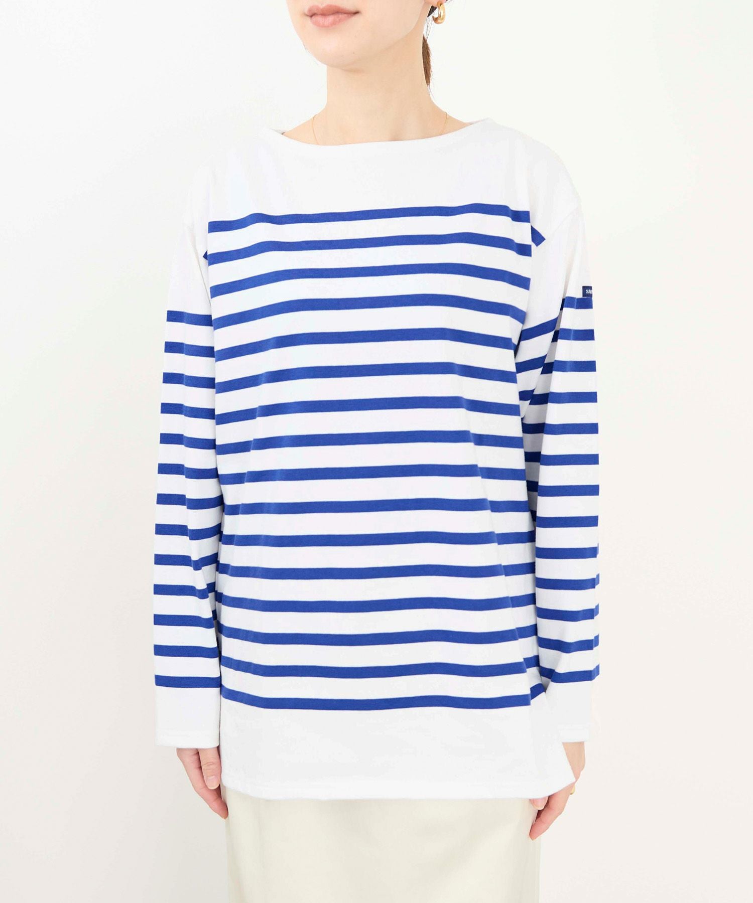 SAINT JAMES】ボーダー長袖カットソー-NAVAL/0325109031 | MICA&DEAL