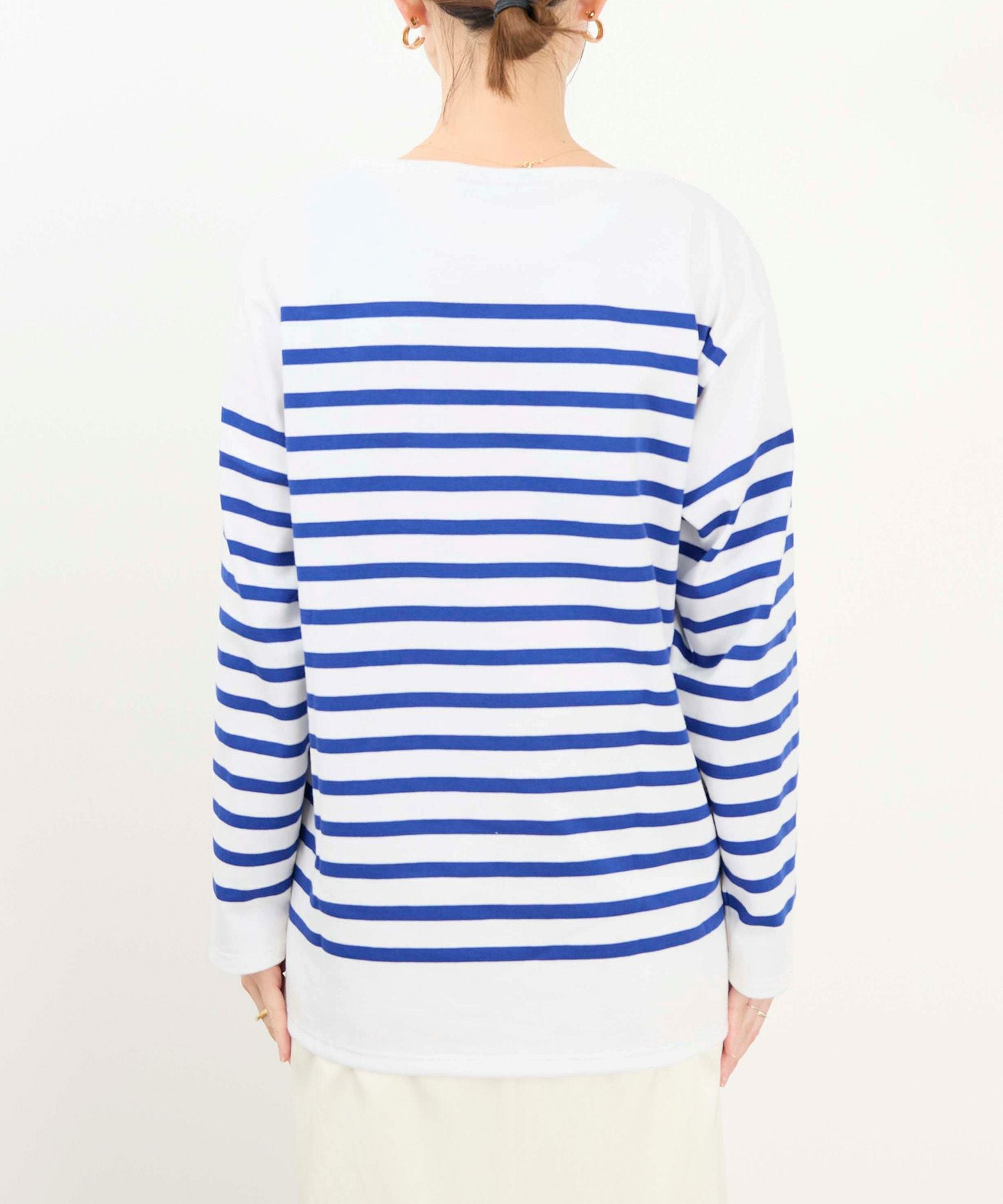 SAINT JAMES】ボーダー長袖カットソー-NAVAL/0325109031 | MICA&DEAL