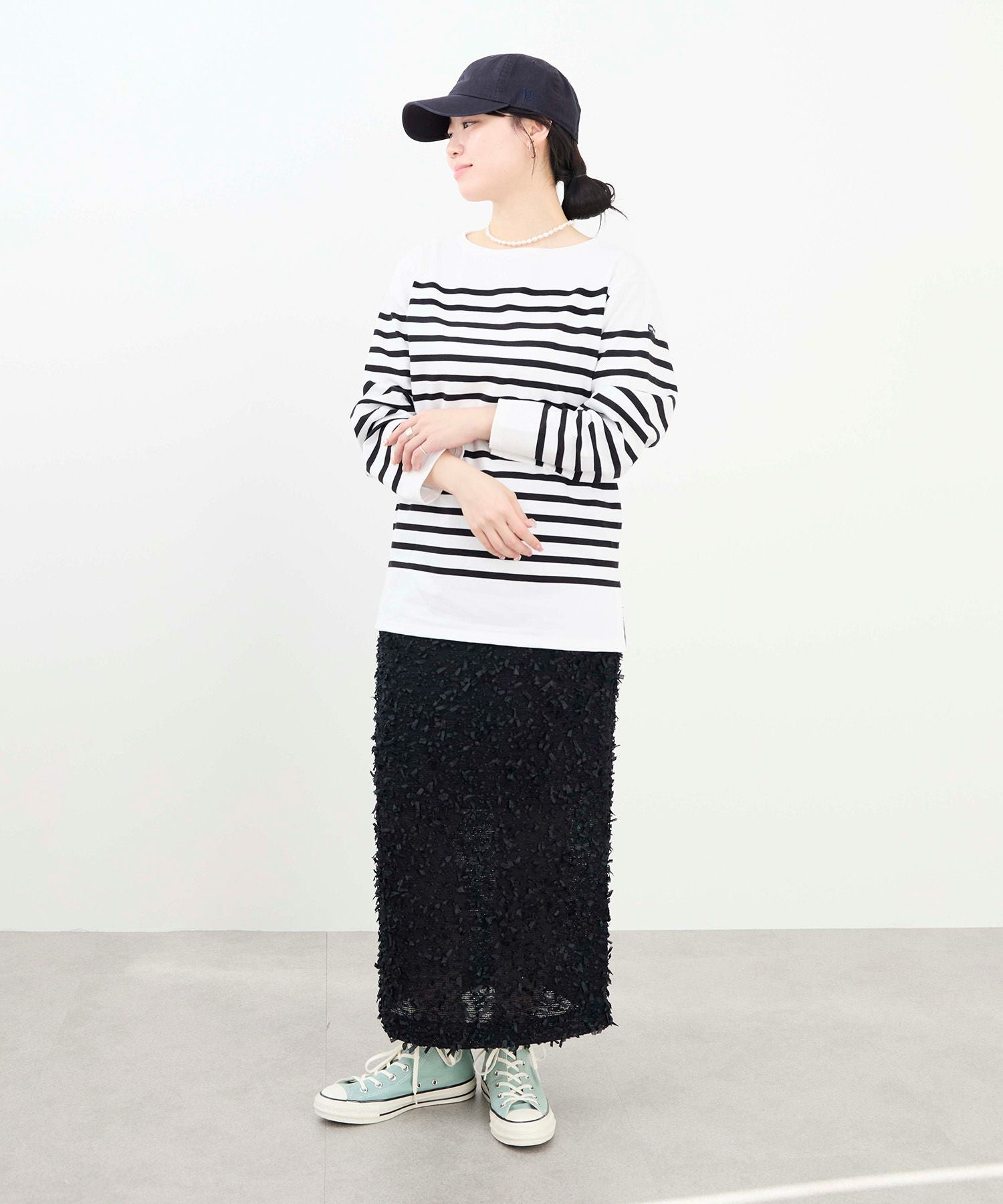 SAINT JAMES】ボーダー長袖カットソー-NAVAL/0325109031 | MICA&DEAL
