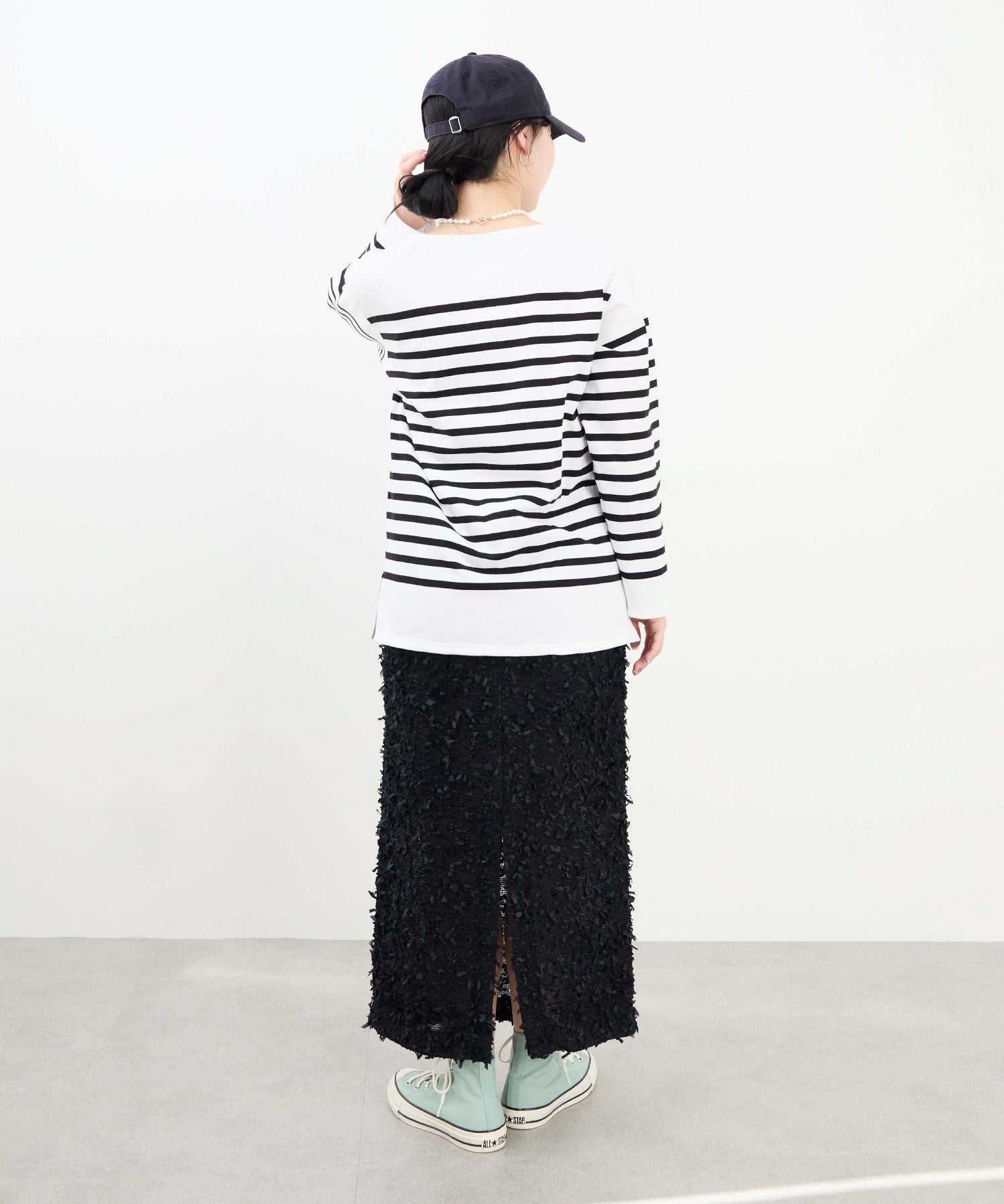 SAINT JAMES】ボーダー長袖カットソー-NAVAL/0325109031 | MICA&DEAL