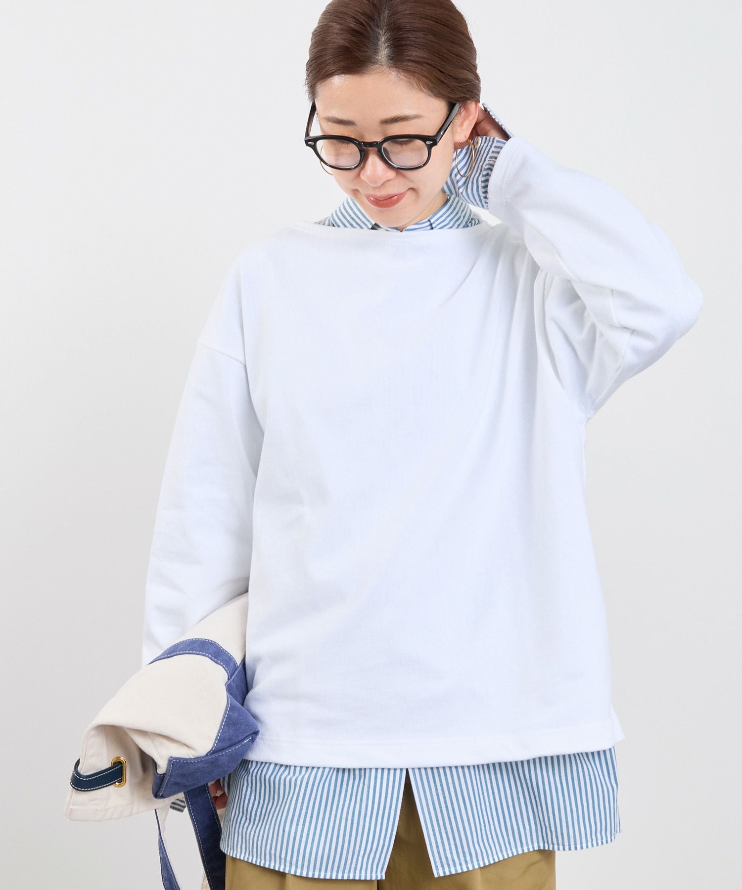 SAINT JAMES】ルーズドロップT-shirt-20JC OUESS LOOSE/0325109005