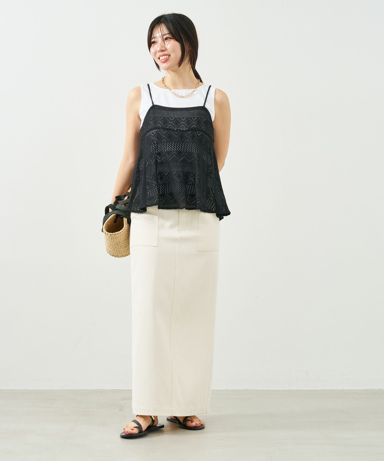 スクエア2WAYタンクトップ/0125209100 | MICA&DEAL ONLINE STORE