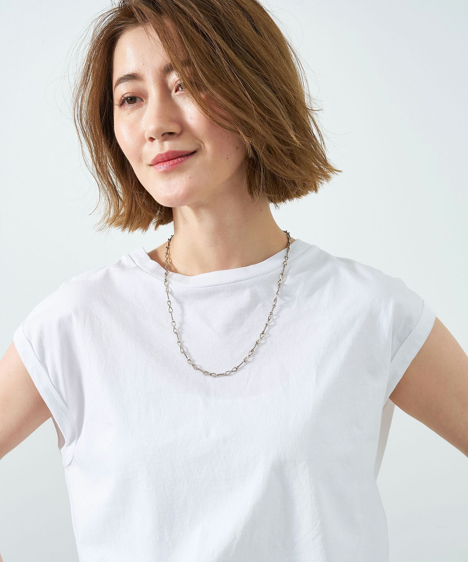 LAVER】ハンドツイスト チェーンネックレス-HAND TWIST NECKLACE