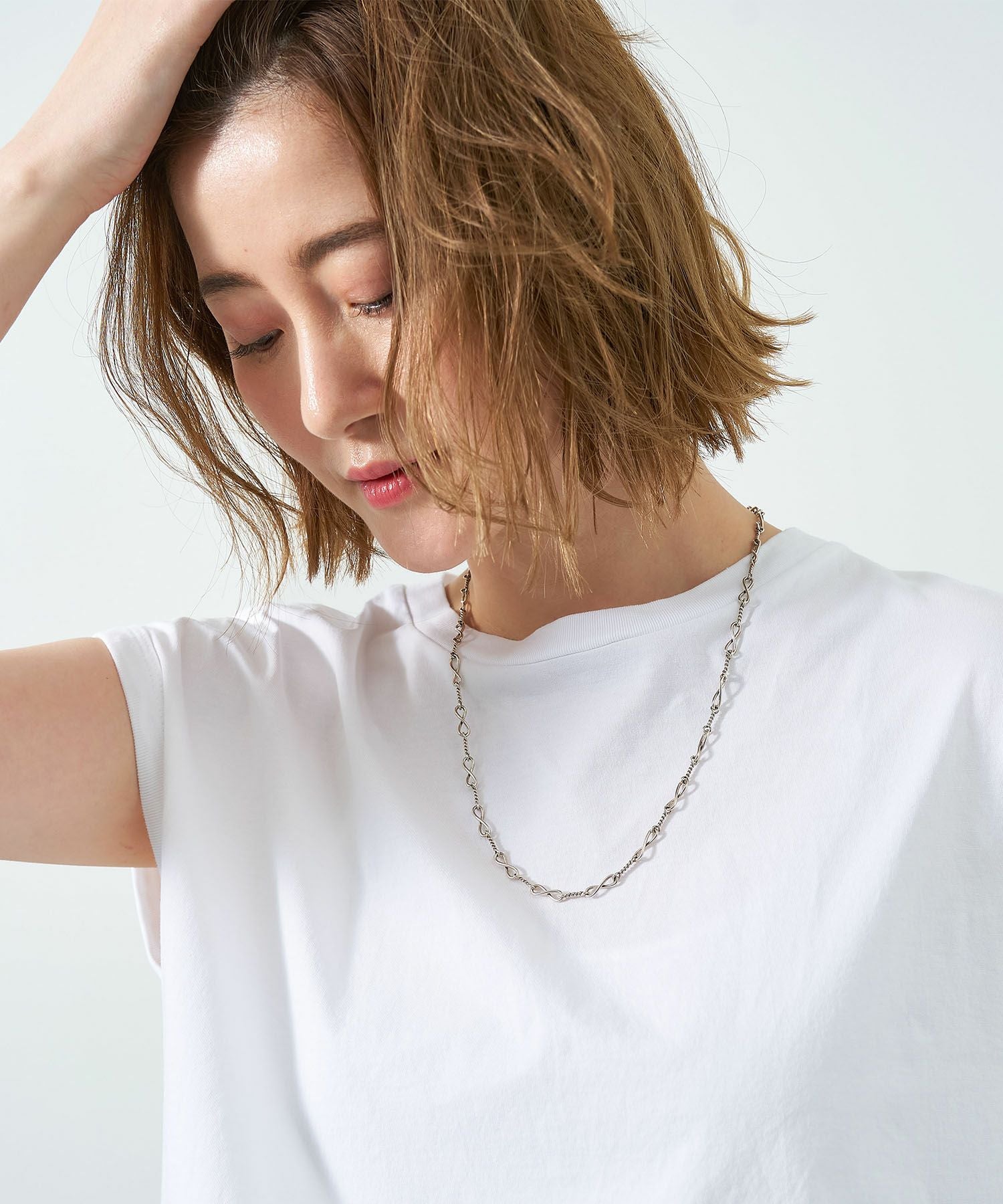 LAVER】ハンドツイスト チェーンネックレス-HAND TWIST NECKLACE