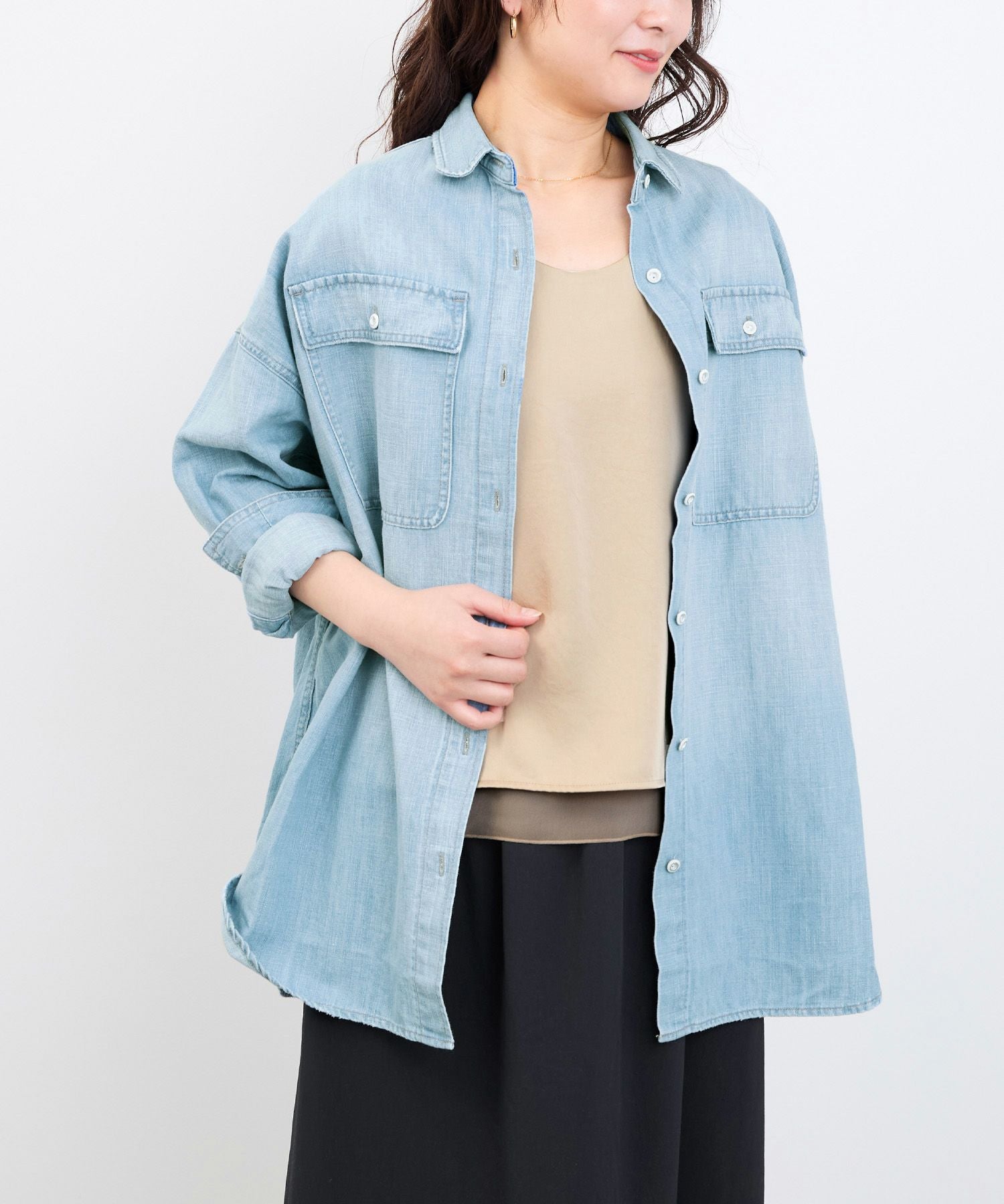 Healthy DENIM】デニムシャツ-Brezzy Almond/0325101011 | MICA&DEAL