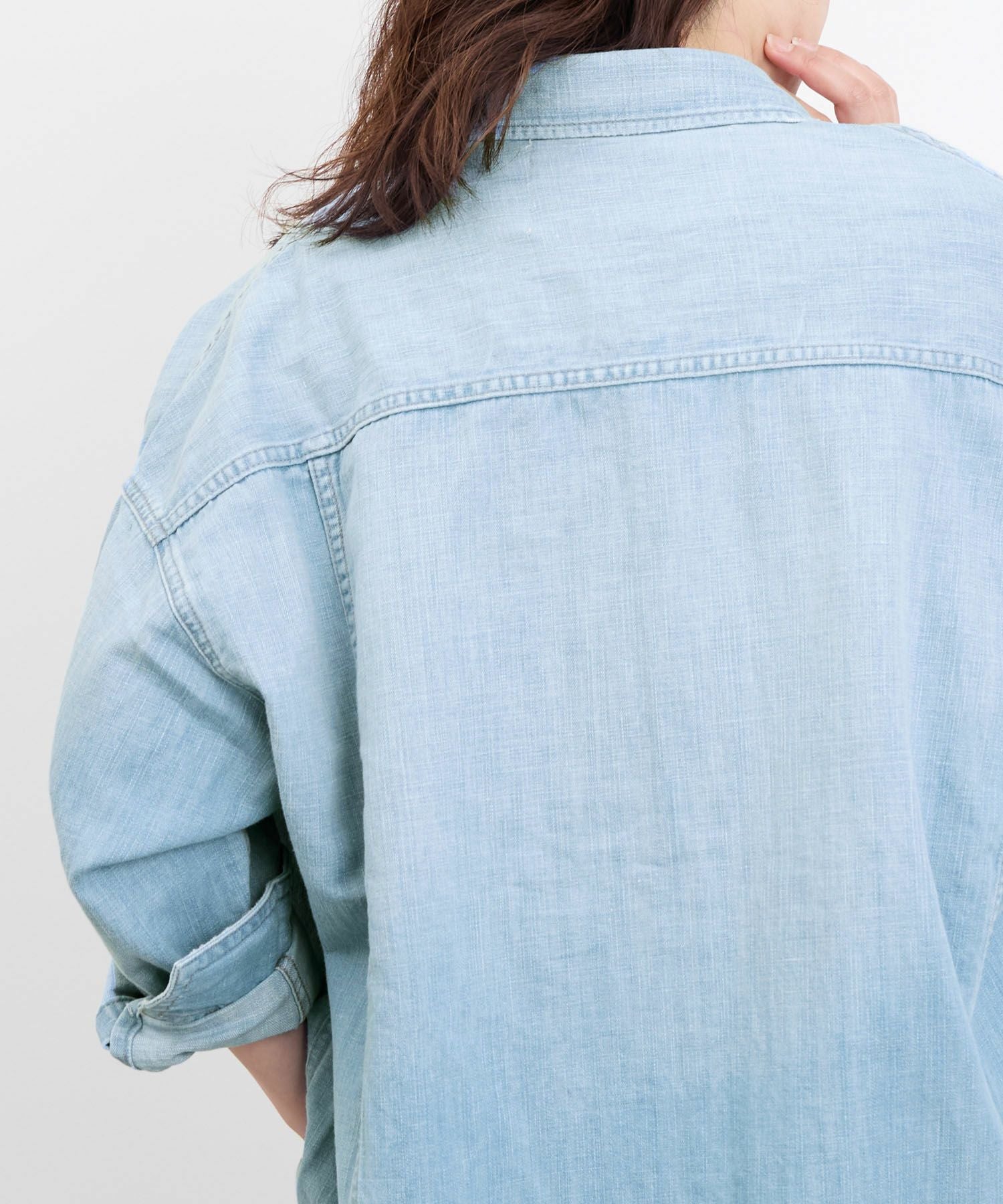 TIME SALE 10%off]【Healthy DENIM】デニムシャツ-Brezzy Almond