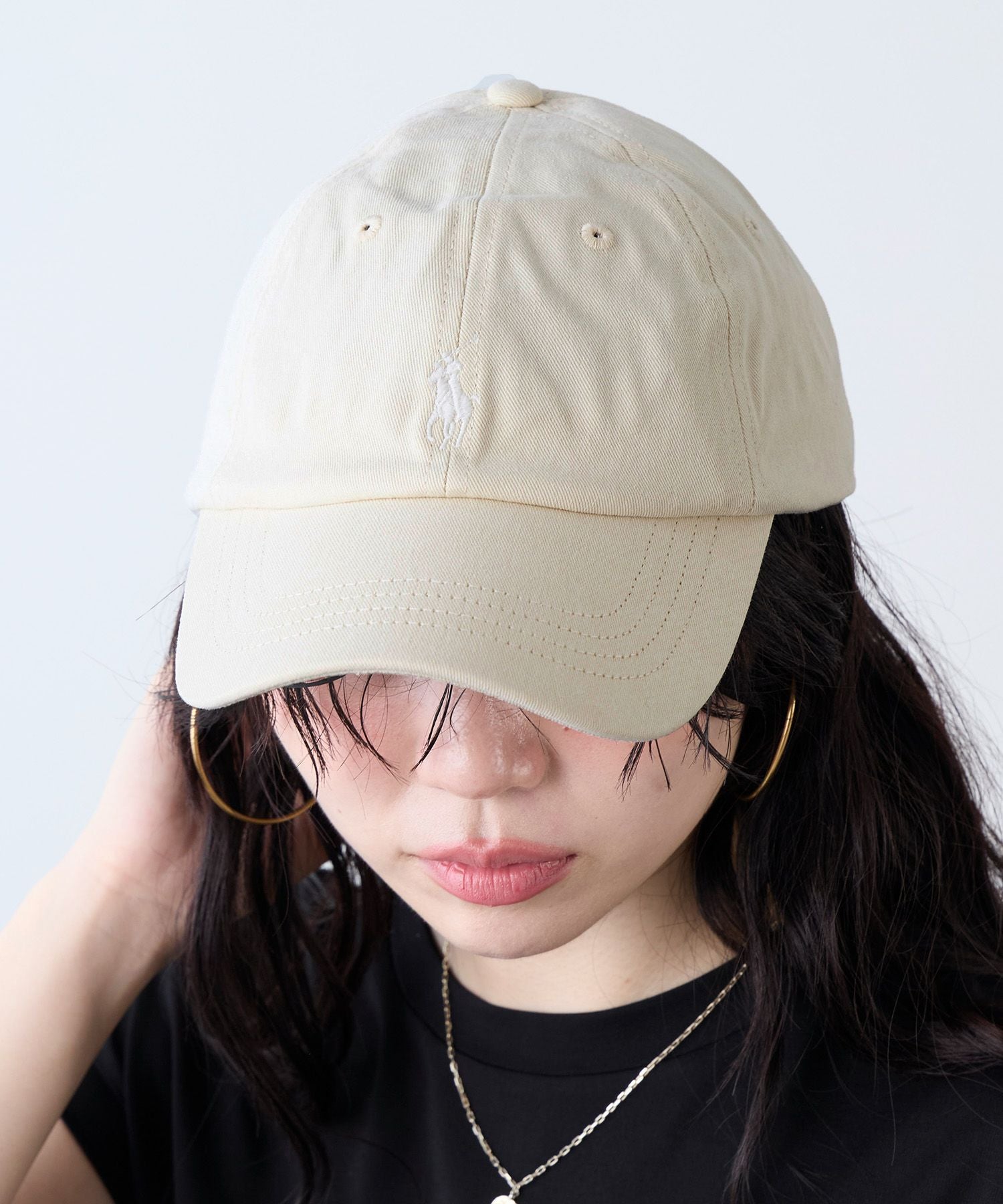 POLO RALPH LAUREN】コットンベースボールキャップ-MINERAL DYE