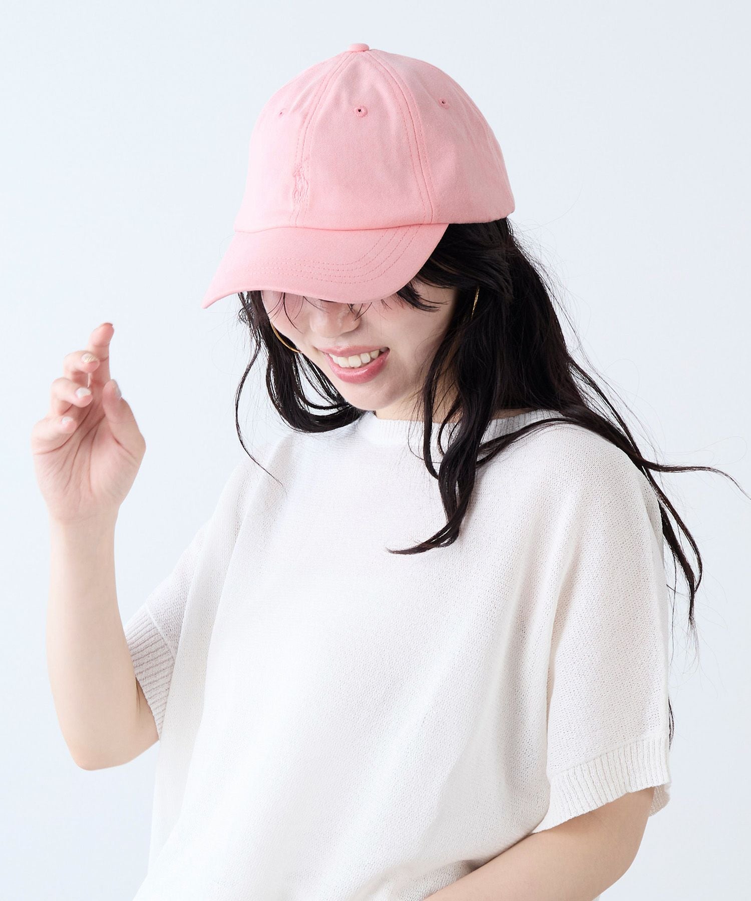 POLO RALPH LAUREN】コットンベースボールキャップ-MINERAL DYE