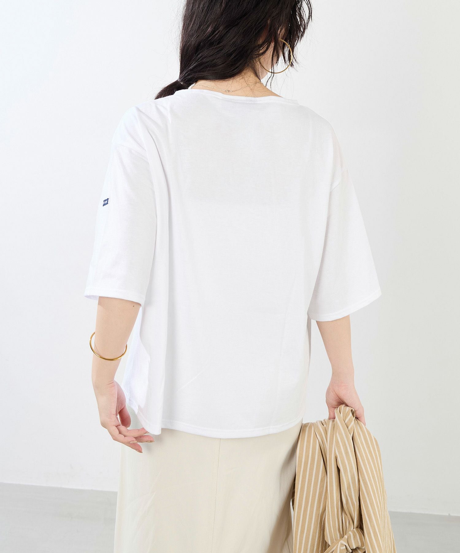 SAINT JAMES】ピリアックルーズボーダーT-shirt/0325109023