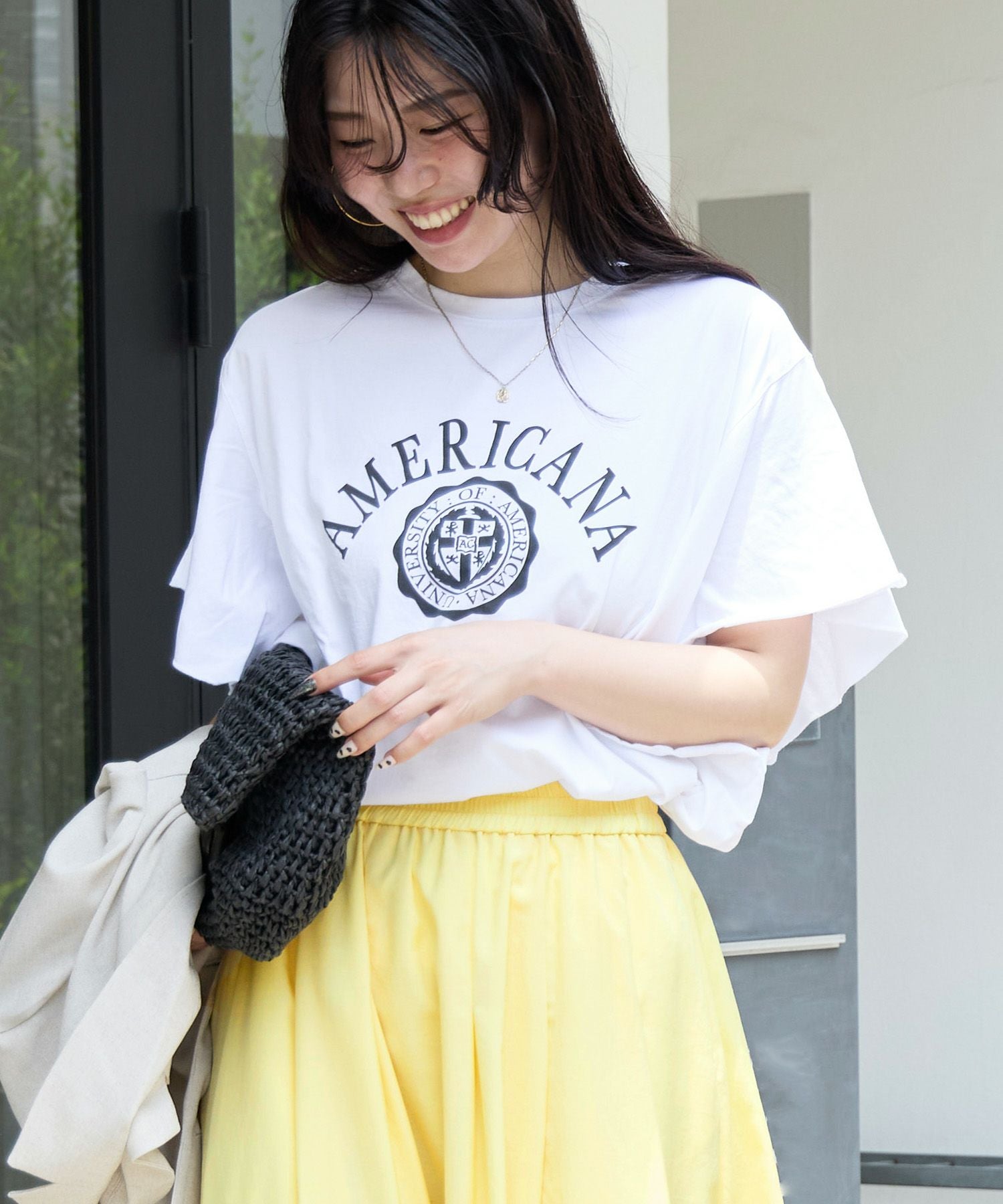 AMERICANA×MICA&DEAL】ロゴフリルT-shirt/012520911101 | MICA&DEAL
