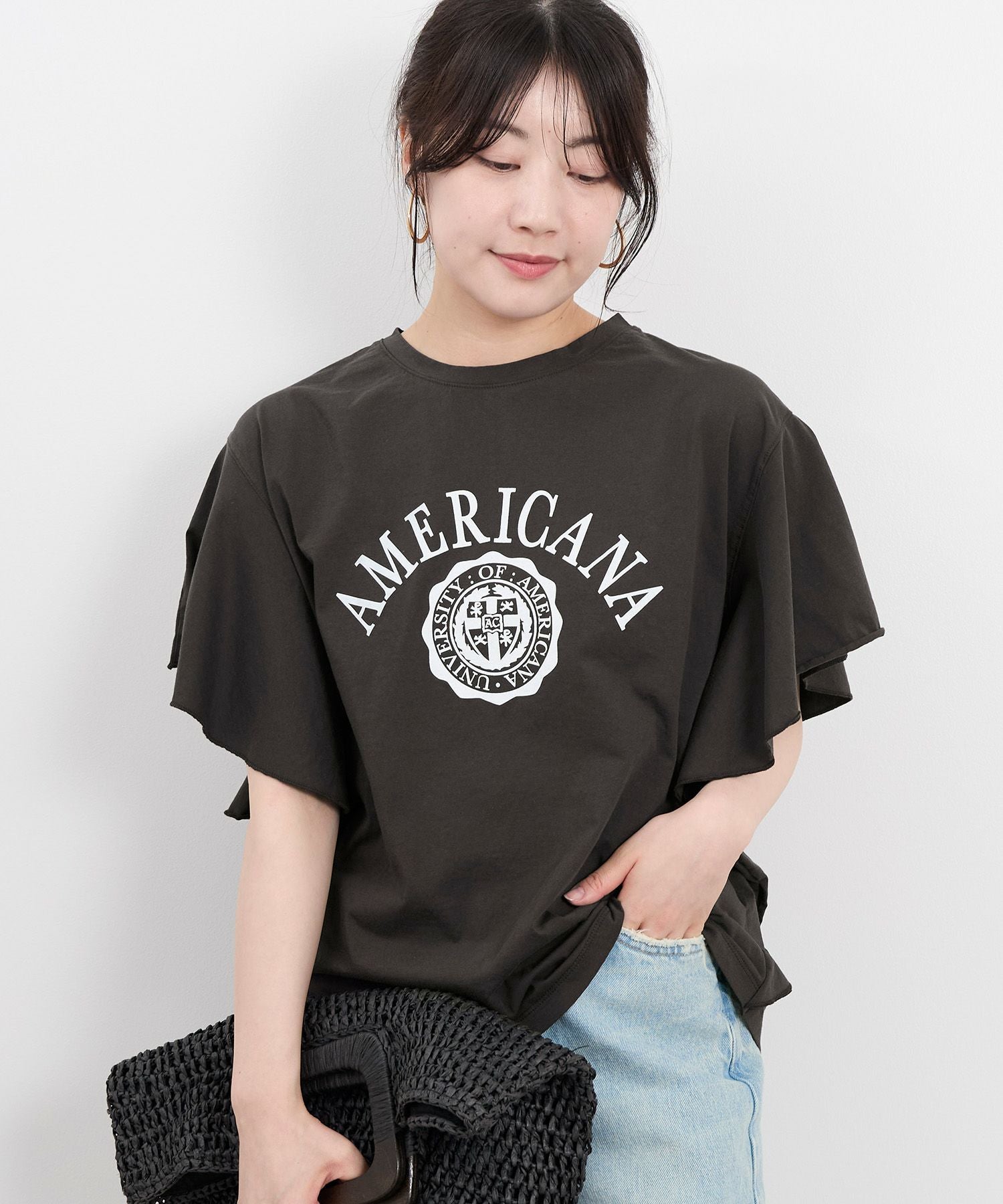 AMERICANA×MICA&DEAL】ロゴフリルT-shirt/012520911101 | MICA&DEAL