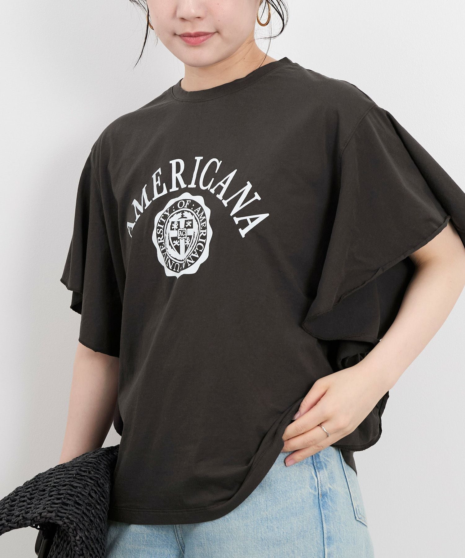 AMERICANA×MICA&DEAL】ロゴフリルT-shirt/012520911101 | MICA&DEAL
