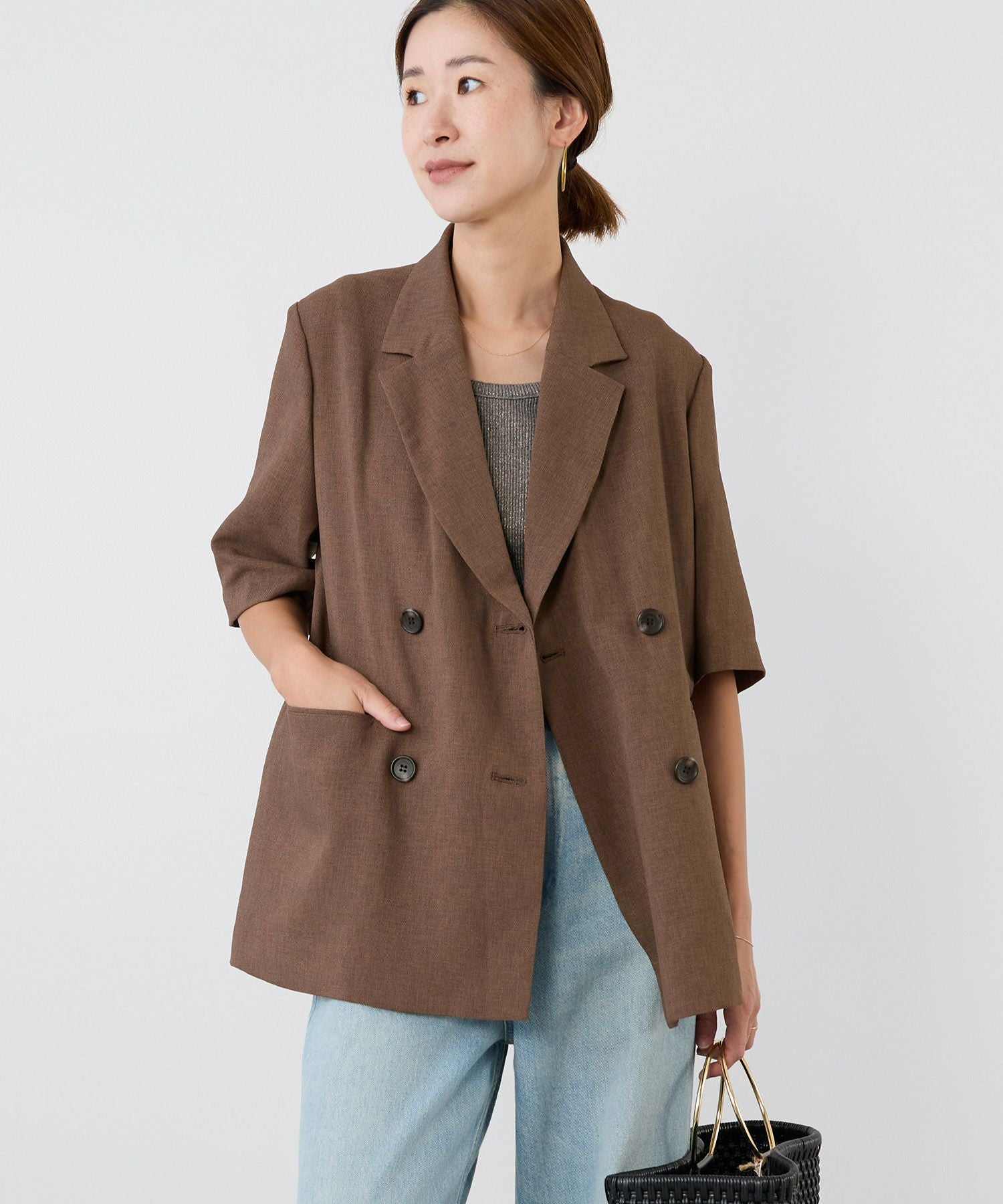50%off]ハーフスリーブジャケット/0125305279 | MICA&DEAL ONLINE STORE