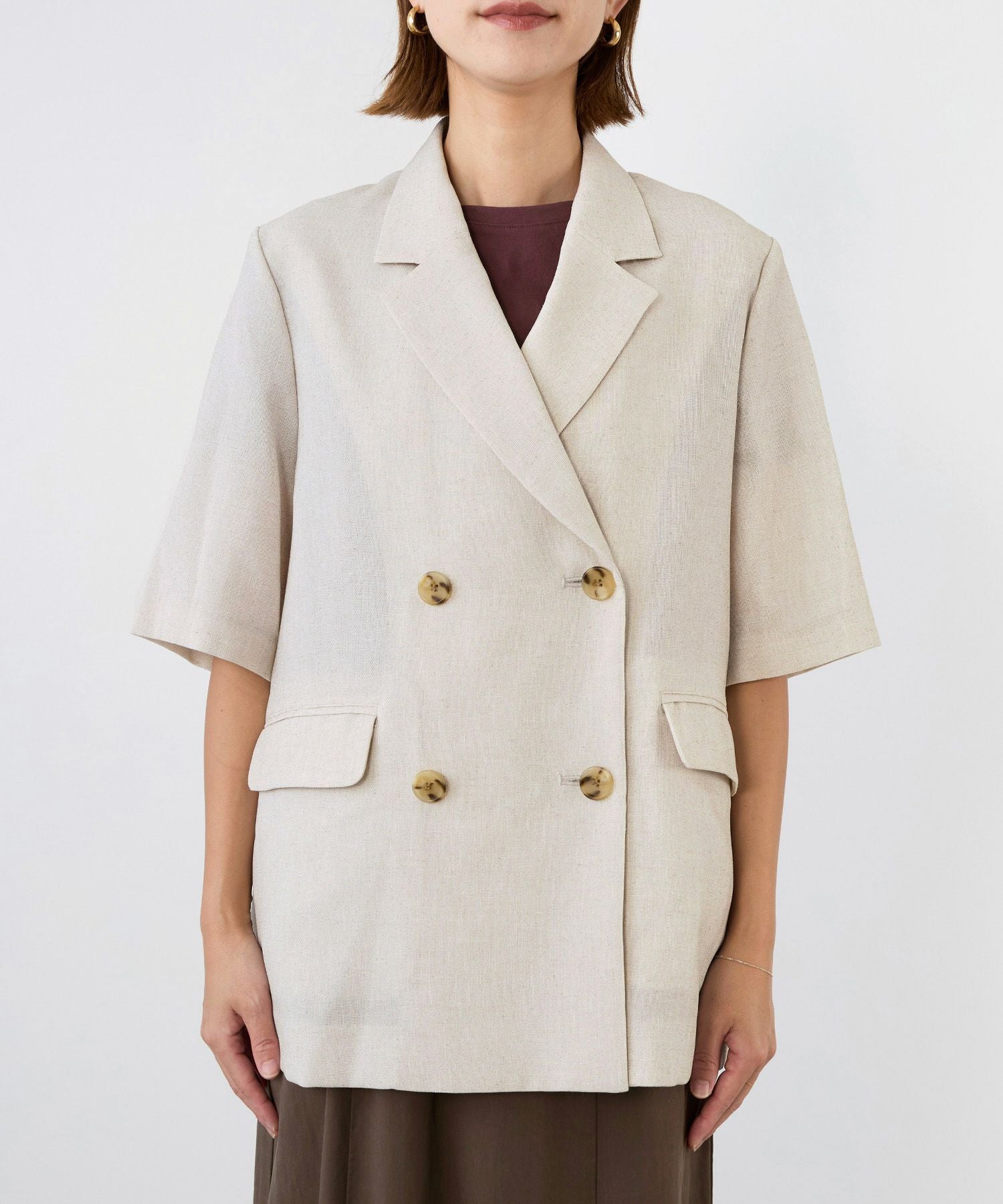 50%off]ハーフスリーブジャケット/0125305279 | MICA&DEAL ONLINE STORE