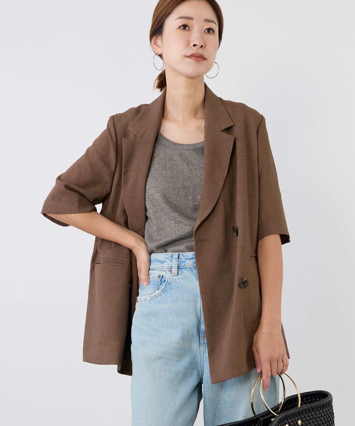 50%off]ハーフスリーブジャケット/0125305279 | MICA&DEAL ONLINE STORE