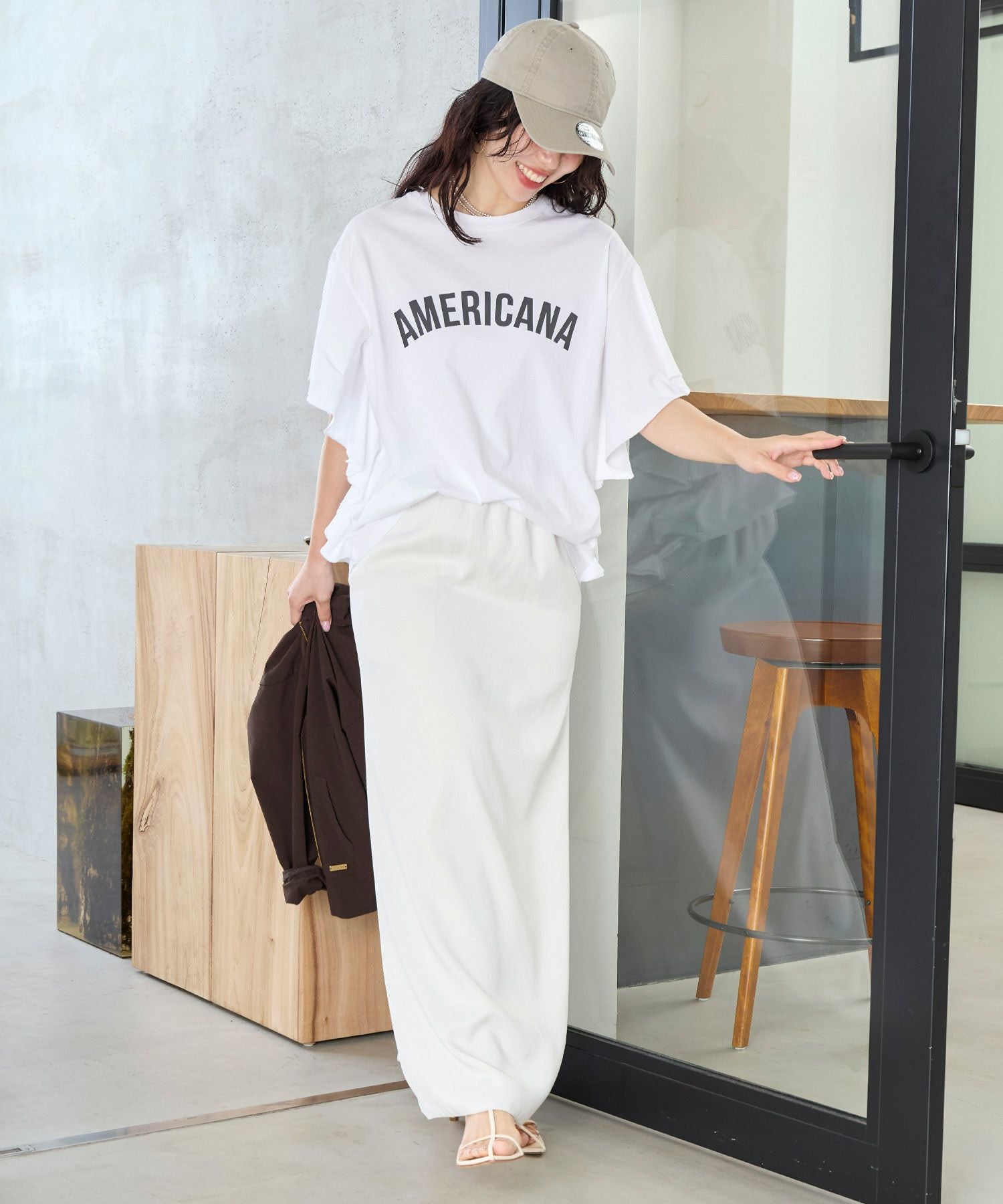 15th ANNIVERSARY 【AMERICANA×MICA&DEAL】フリルスリーブT-shirt