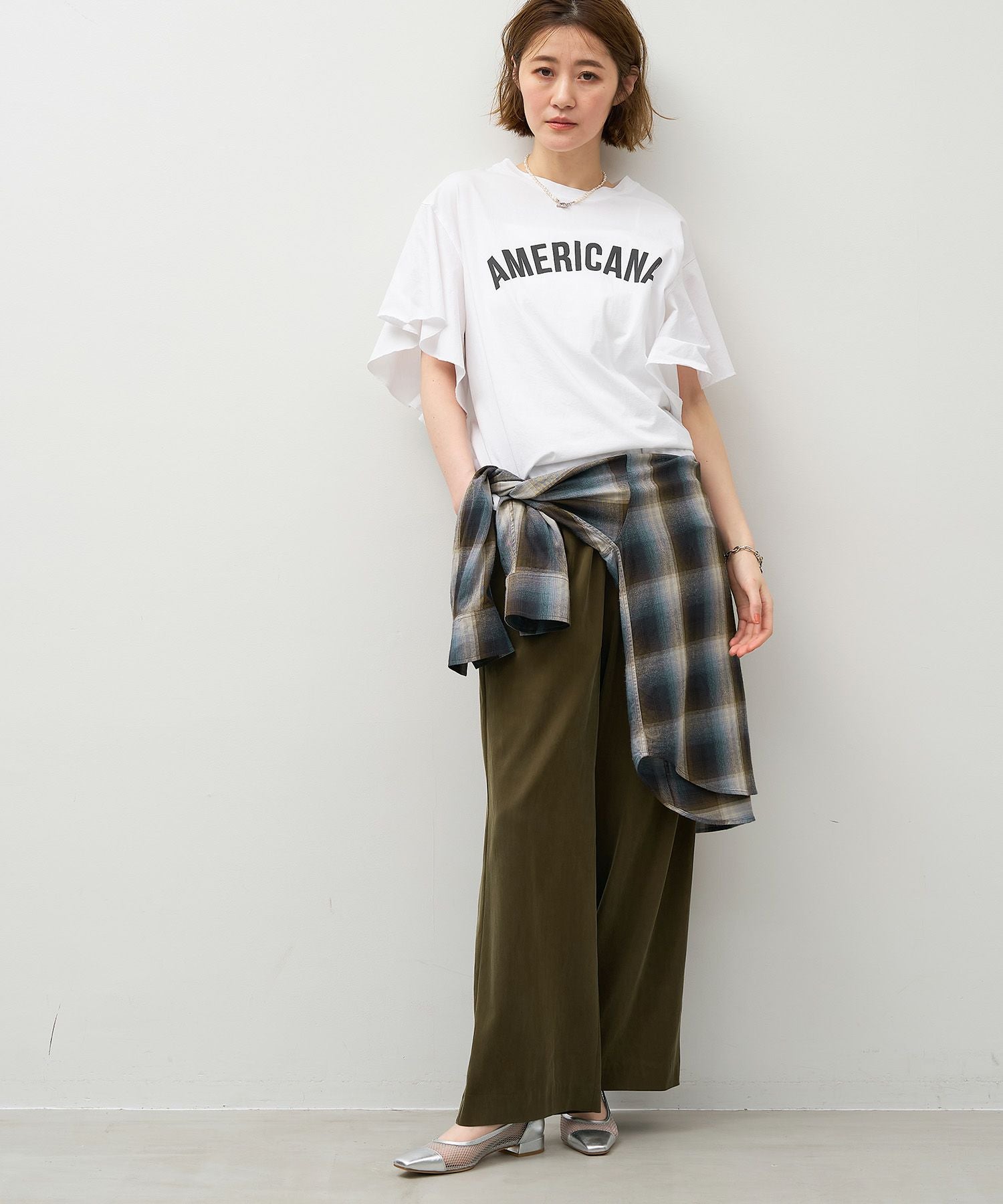 15th ANNIVERSARY 【AMERICANA×MICA&DEAL】フリルスリーブT-shirt