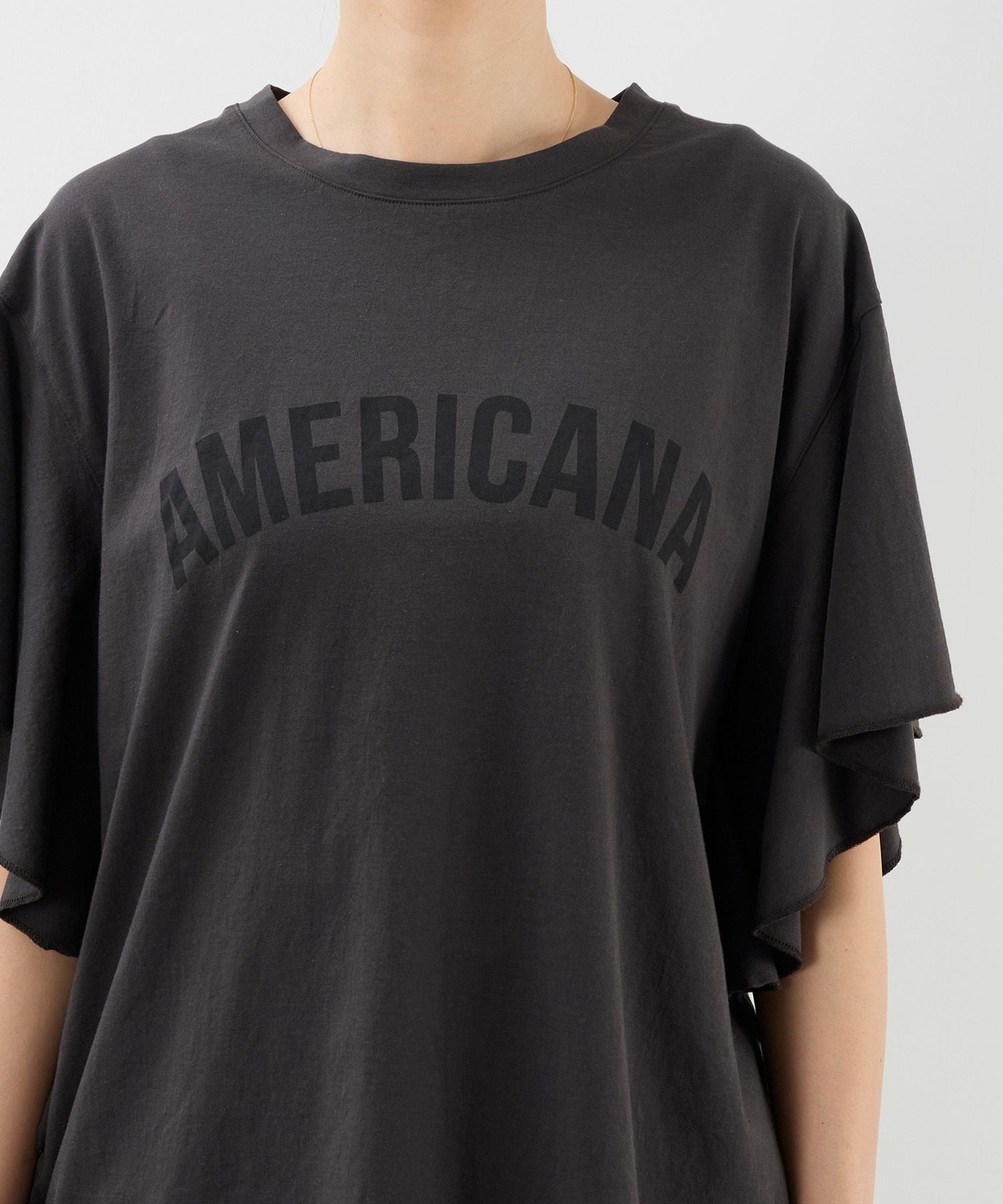 15th ANNIVERSARY 【AMERICANA×MICA&DEAL】フリルスリーブT-shirt