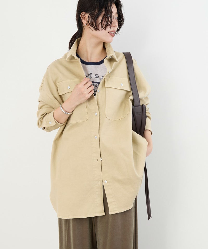 Healthy DENIM】デニムビッグシャツ-Almond/0325301009 | MICA&DEAL 