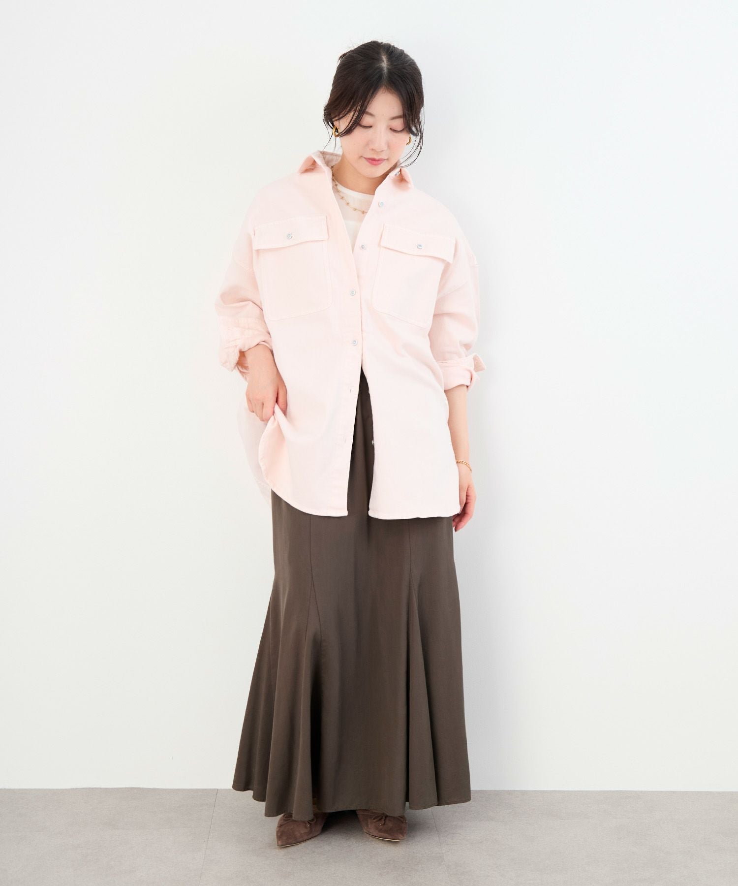 Healthy DENIM】デニムビッグシャツ-Almond/0325301009 | MICA&DEAL