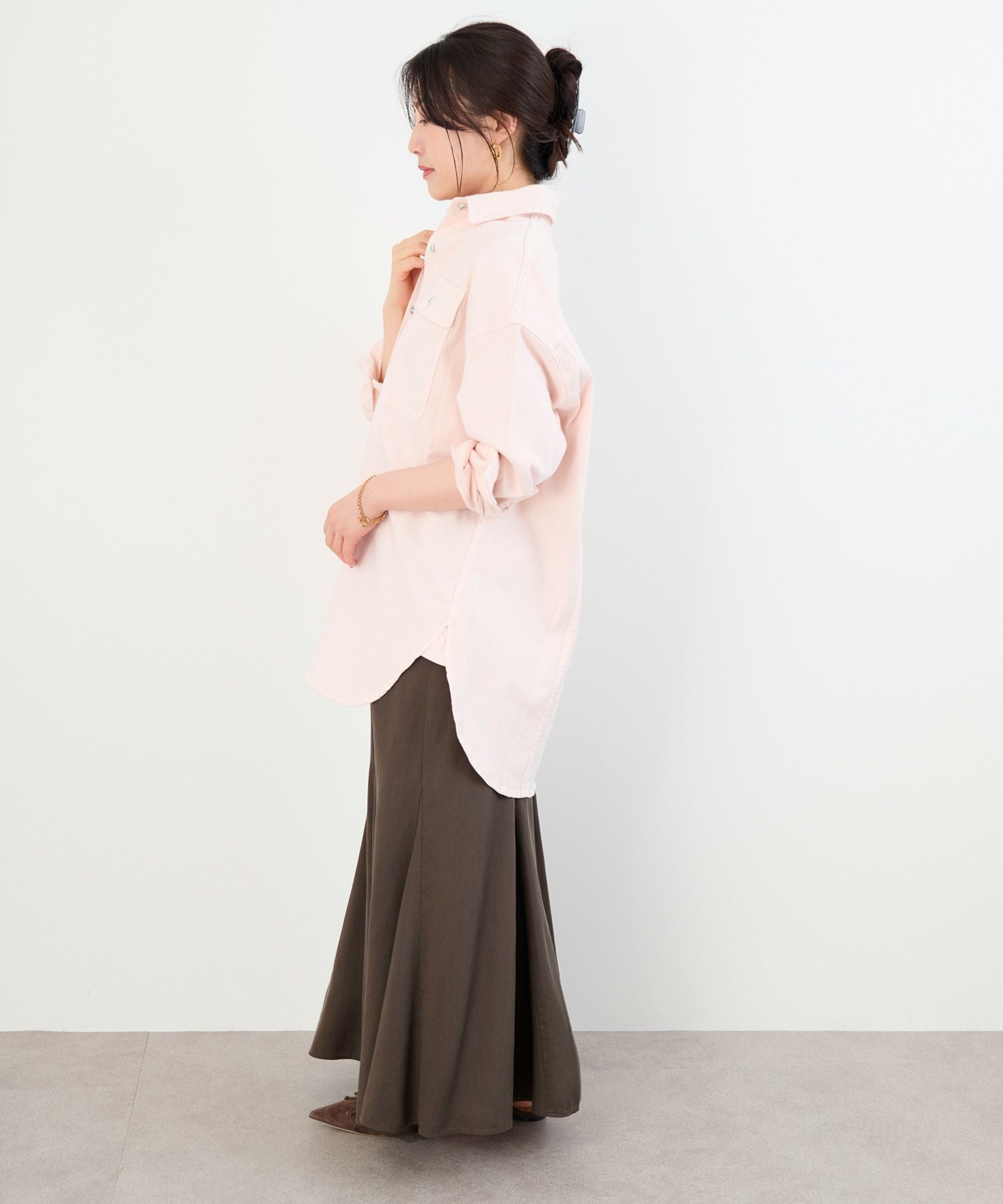 Healthy DENIM】デニムビッグシャツ-Almond/0325301009 | MICA&DEAL