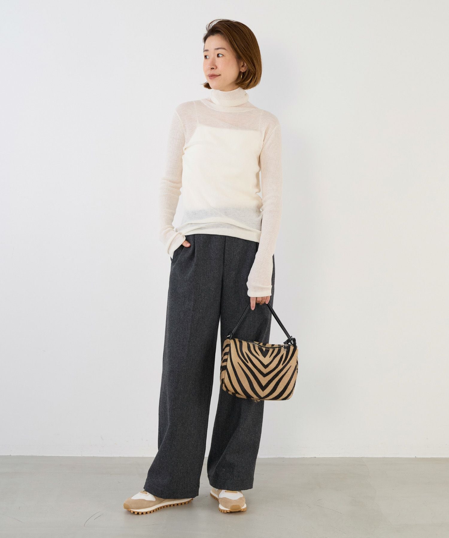 50%off]シアーリブタートルネックプルオーバー/0125408305 | MICA&DEAL