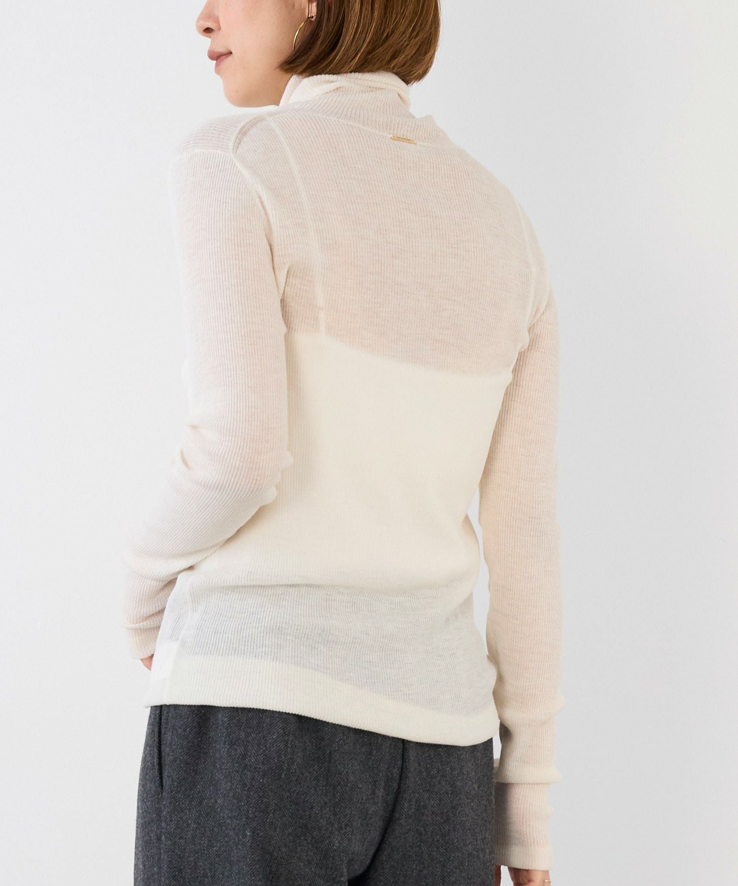 50%off]シアーリブタートルネックプルオーバー/0125408305 | MICA&DEAL