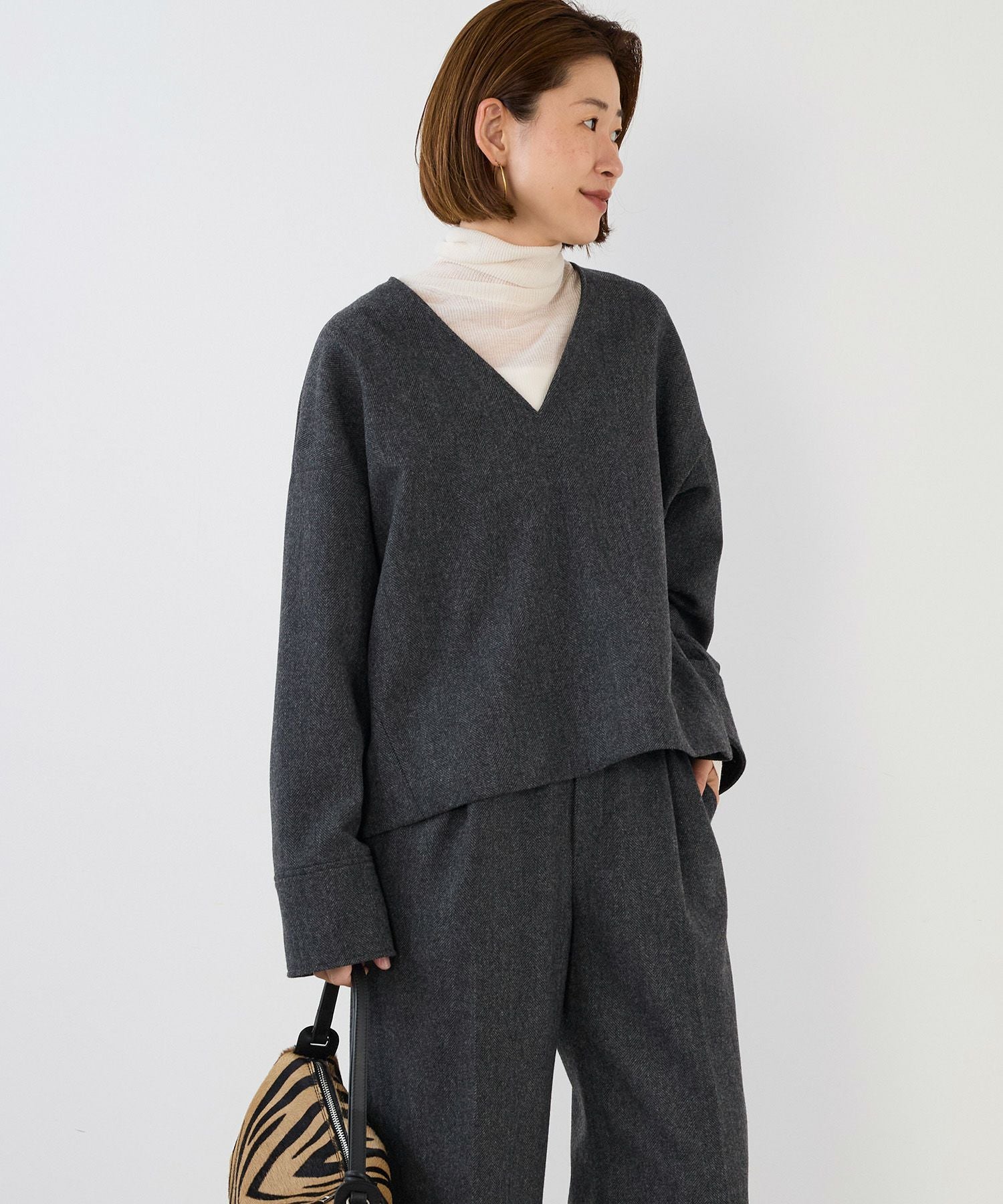 50%off]シアーリブタートルネックプルオーバー/0125408305 | MICA&DEAL