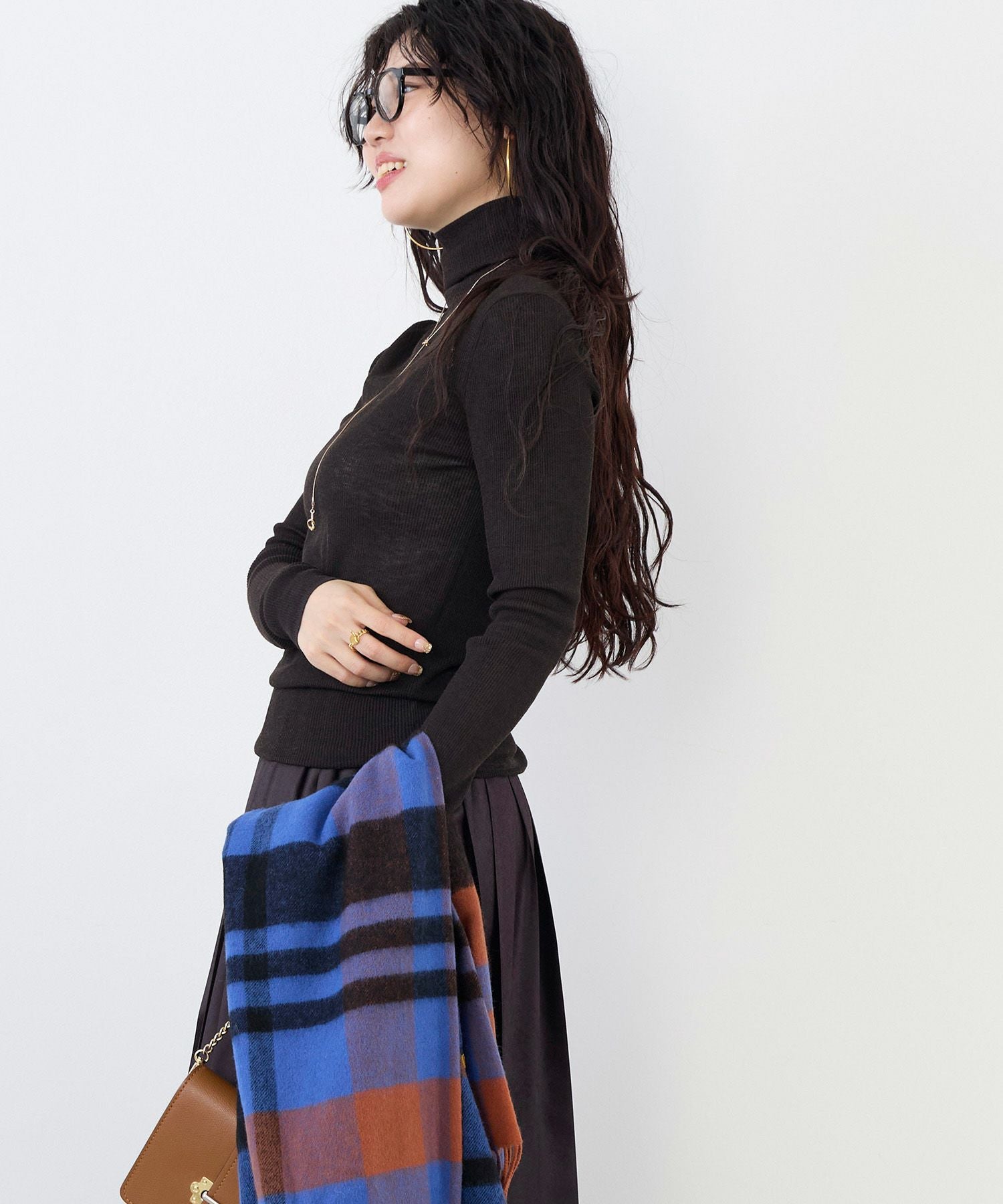 MICA&amp;DEAL シアーリブタートルネックニットプルオーバー　グレー 50%off]シアーリブタートルネックプルオーバー/0125408305 | MICA&DEAL