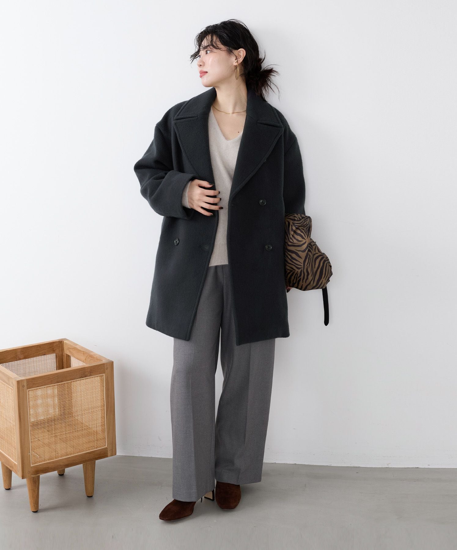 30%off]ウールピーコート/0125407312 | MICA&DEAL ONLINE STORE