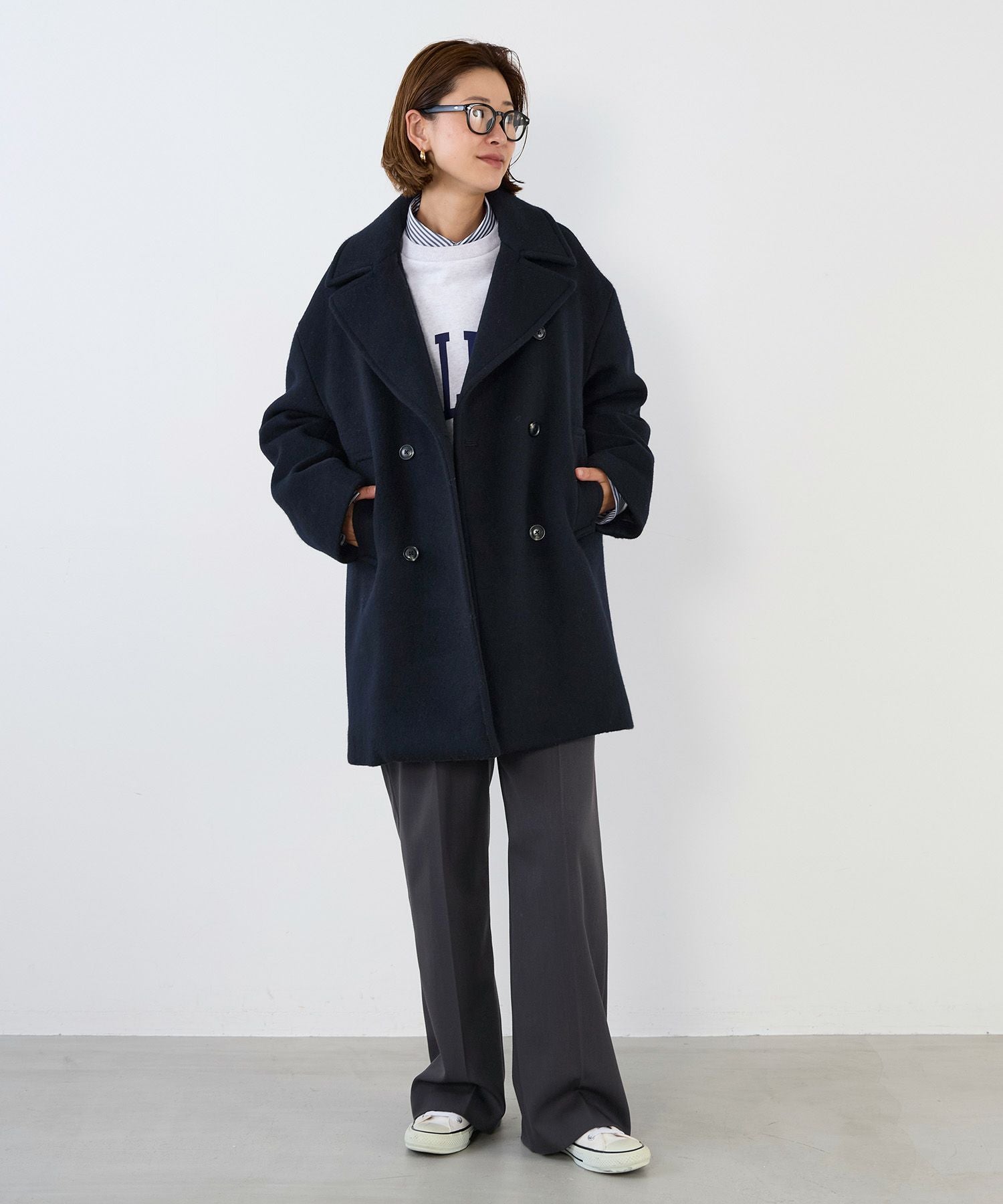 30%off]ウールピーコート/0125407312 | MICA&DEAL ONLINE STORE