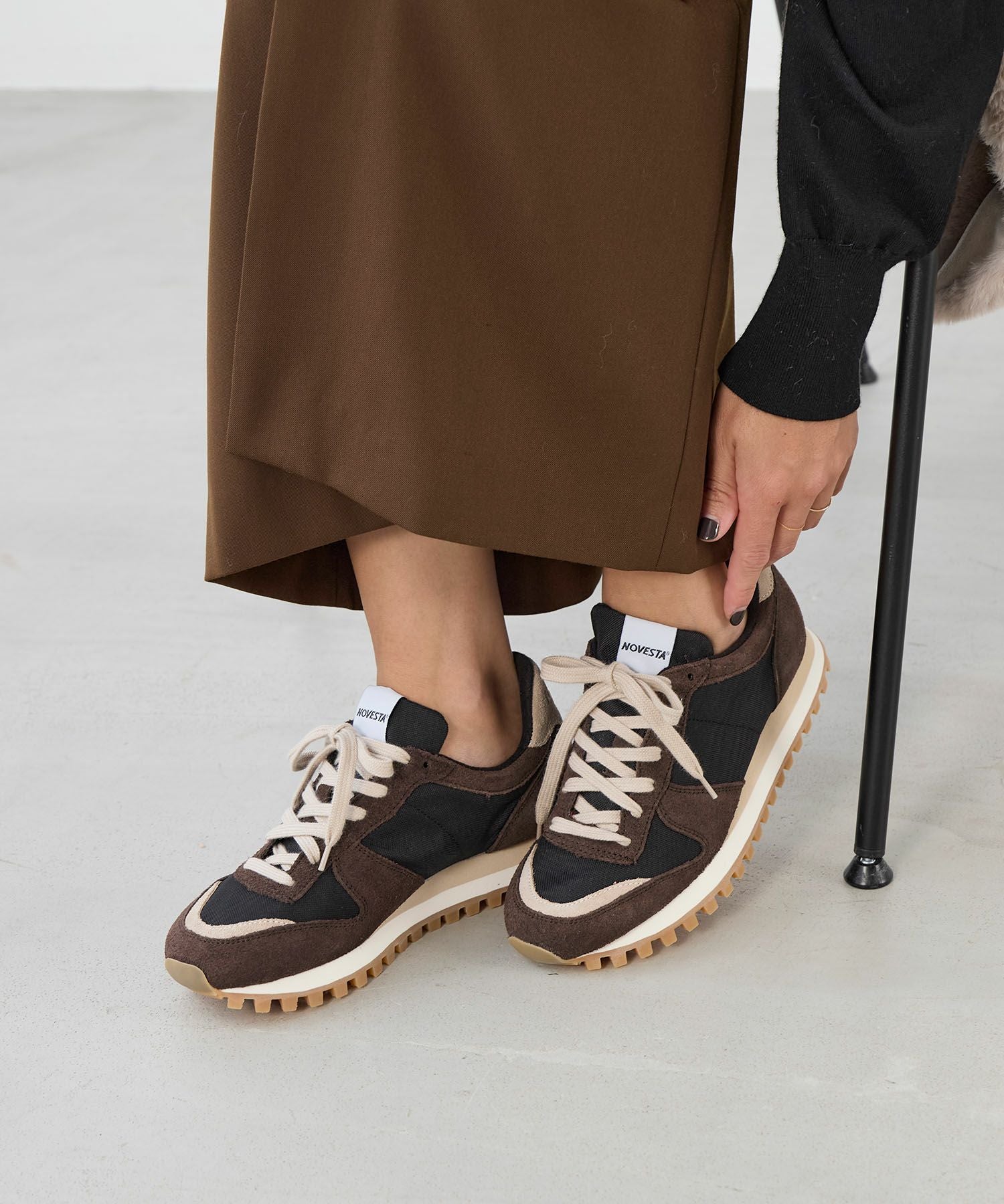 ※あすか※スウィングベル(ブラウン) NOVESTA】スニーカー-MARATHON/0325310062 | MICA&DEAL ONLINE STORE
