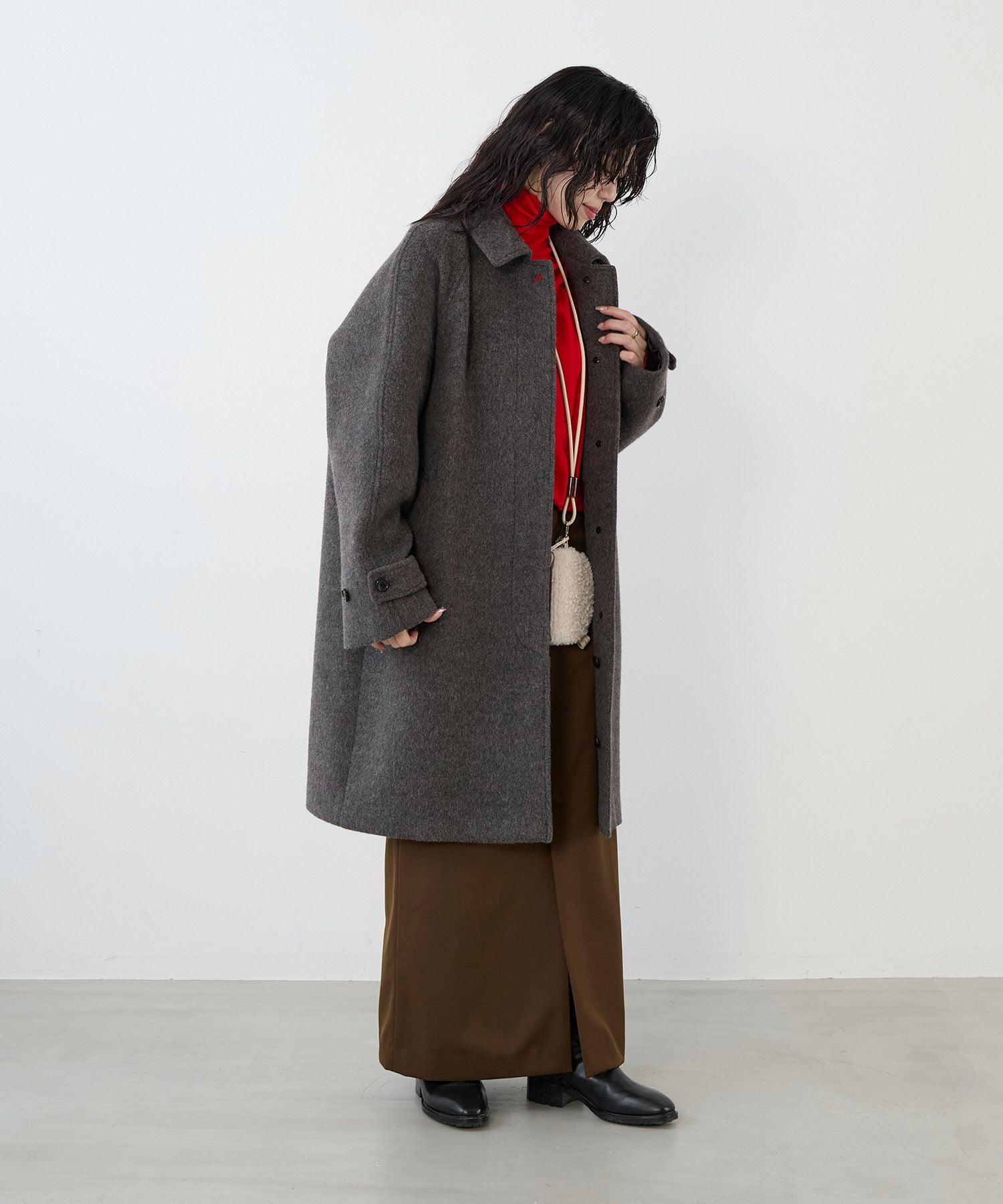未使用 25AW MICA&DEAL ステンカラーウールコート MICA&DEAL（マイカアンドディール） ステンカラーコート コート ステン