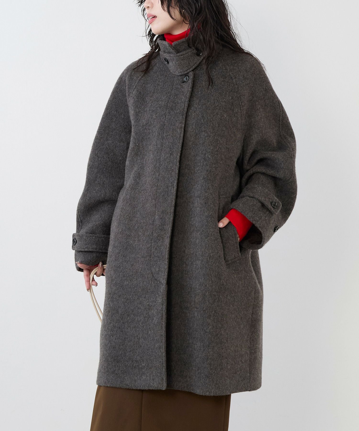 30%off]ステンカラーウールコート/0125407354 | MICA&DEAL ONLINE STORE