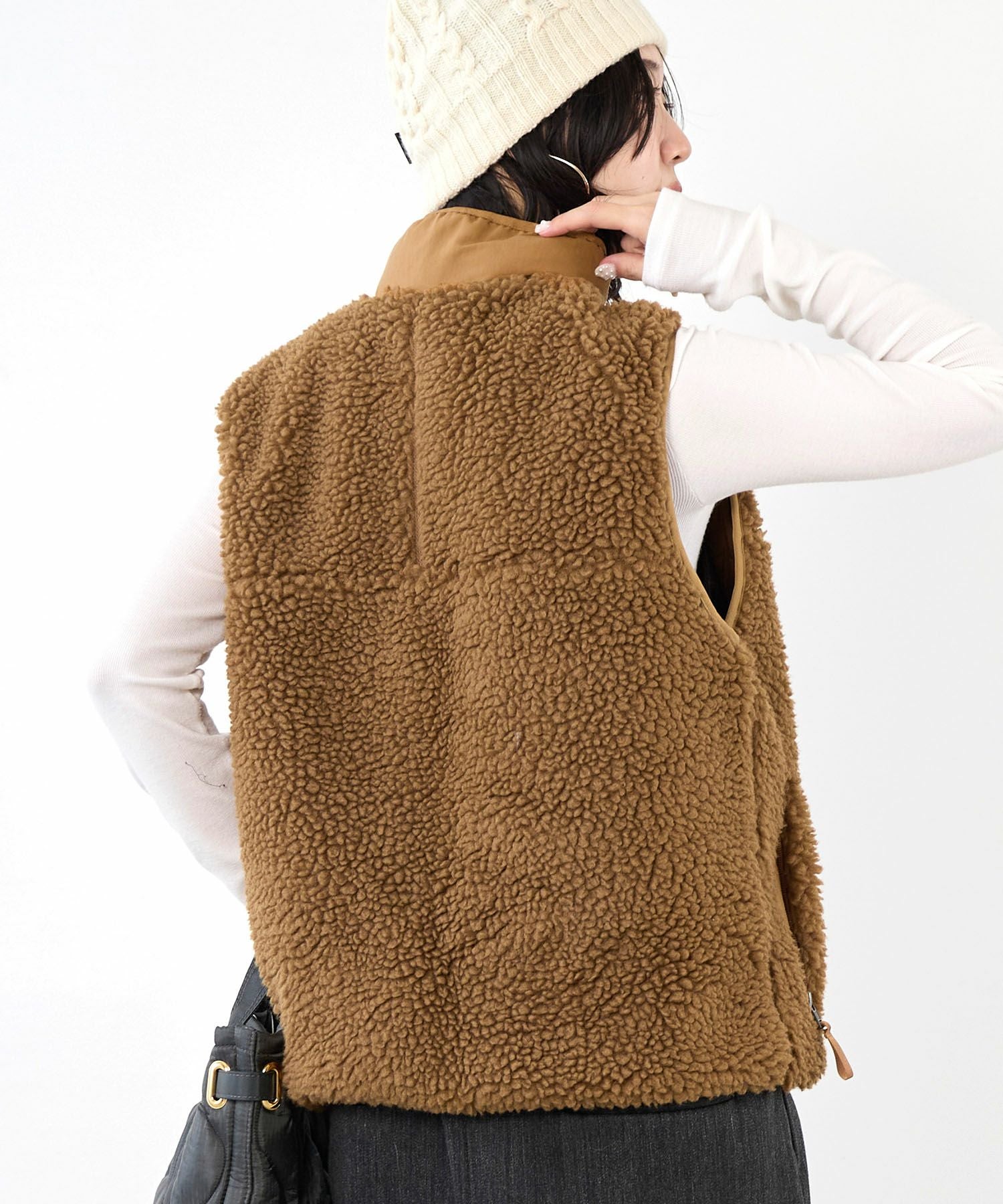 Patagonia ボアベスト ベージュブラウン XXL 160cm patagonia（パタゴニア） ベスト メンズ 正規品 レトロX ボアベスト