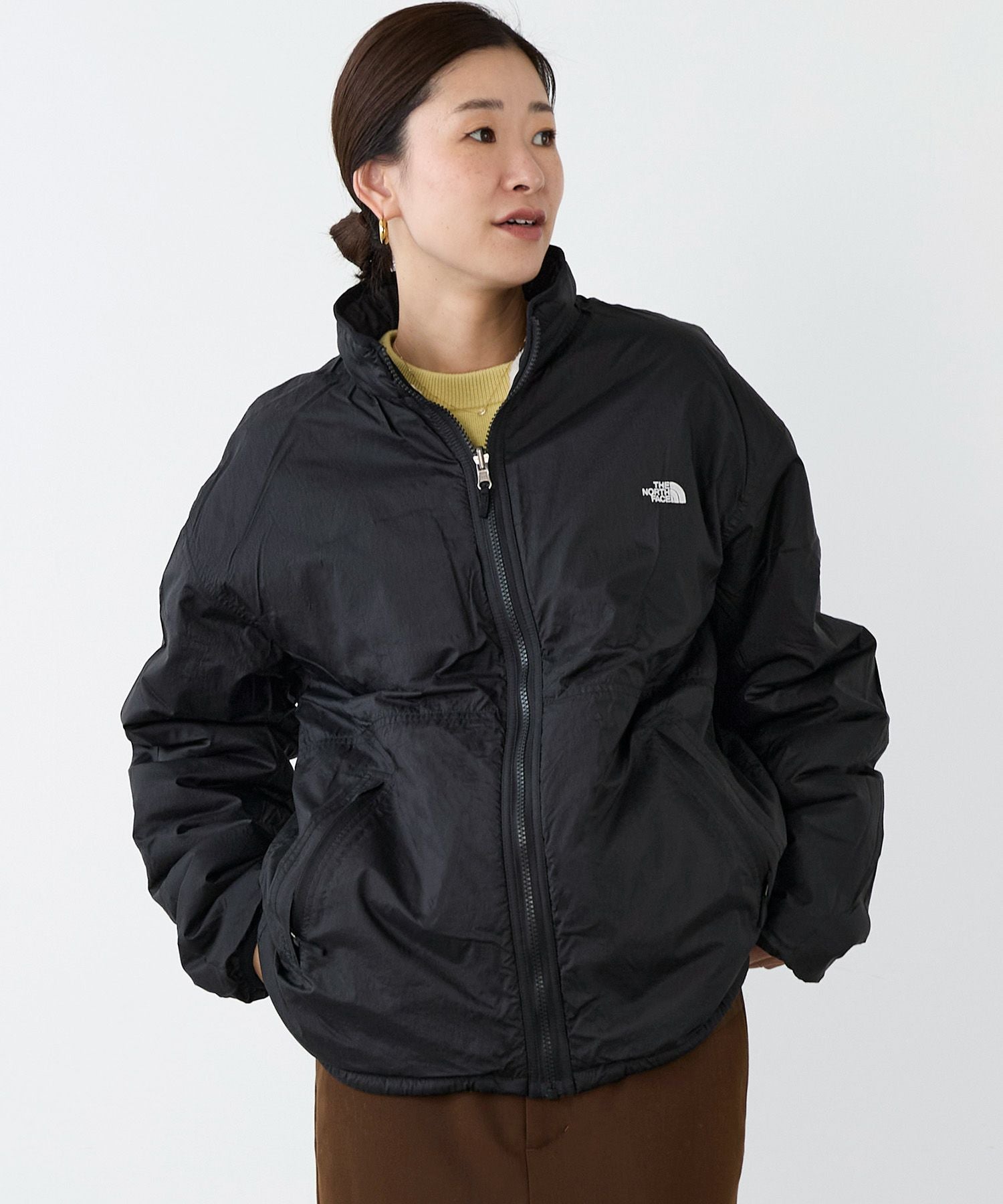 THE NORTH FACE 黒　レディースM リバーシブル 美品✨綺麗 THE NORTH FACE】リバーシブル エクストリーム パイル フリース