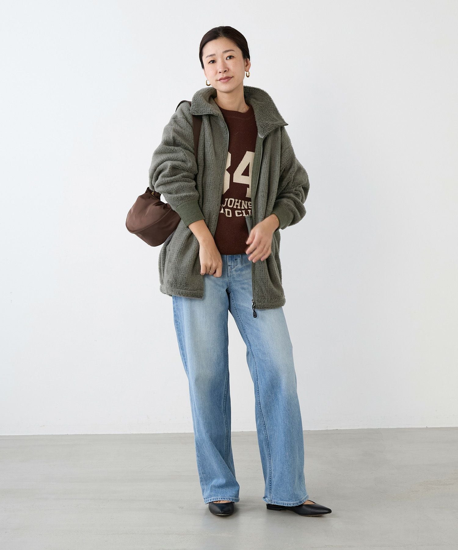 THE NORTH FACE PURPLE LABEL】ウールフリースジップアップセーター